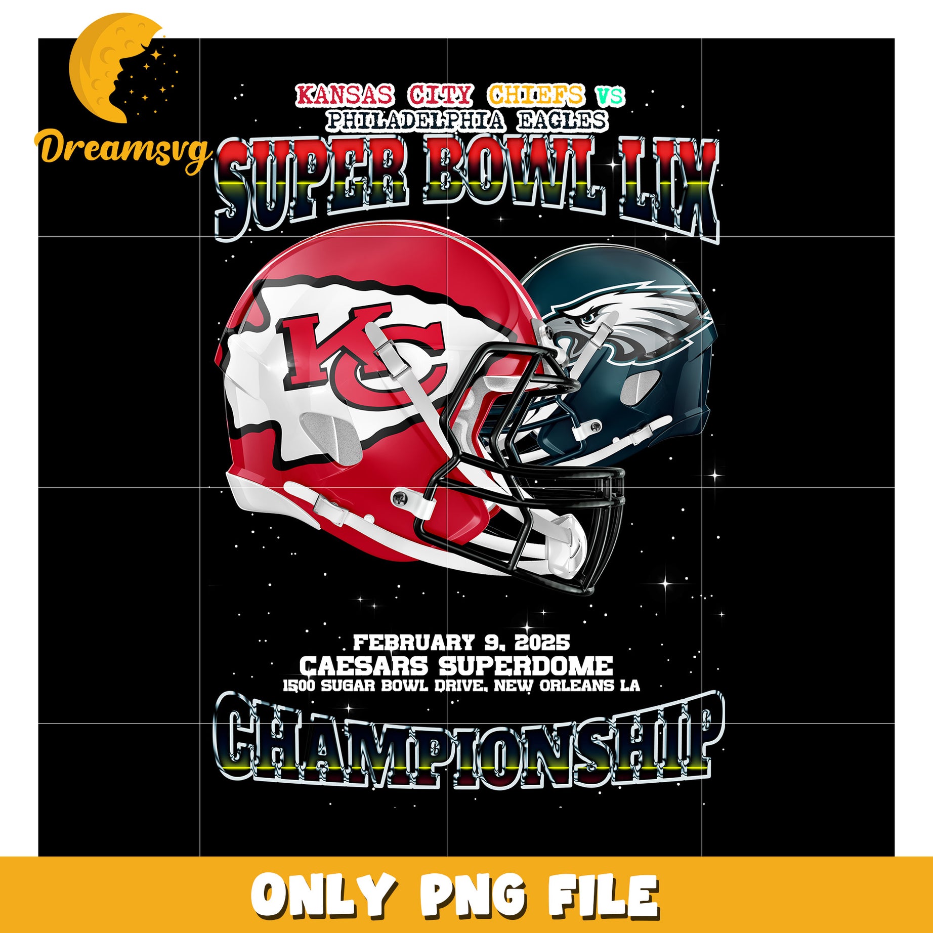 Super Bowl LVII Chiefs vs Eagles PNG