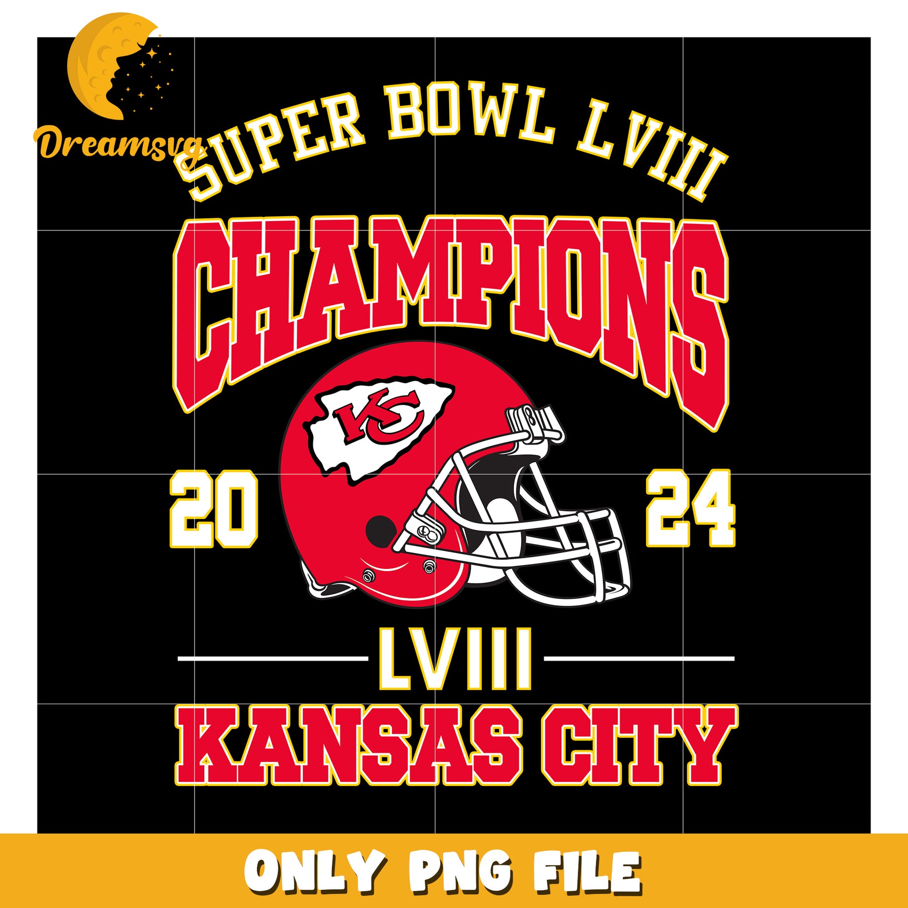 Super Bowl LVIII Champions Kansas City PNG File