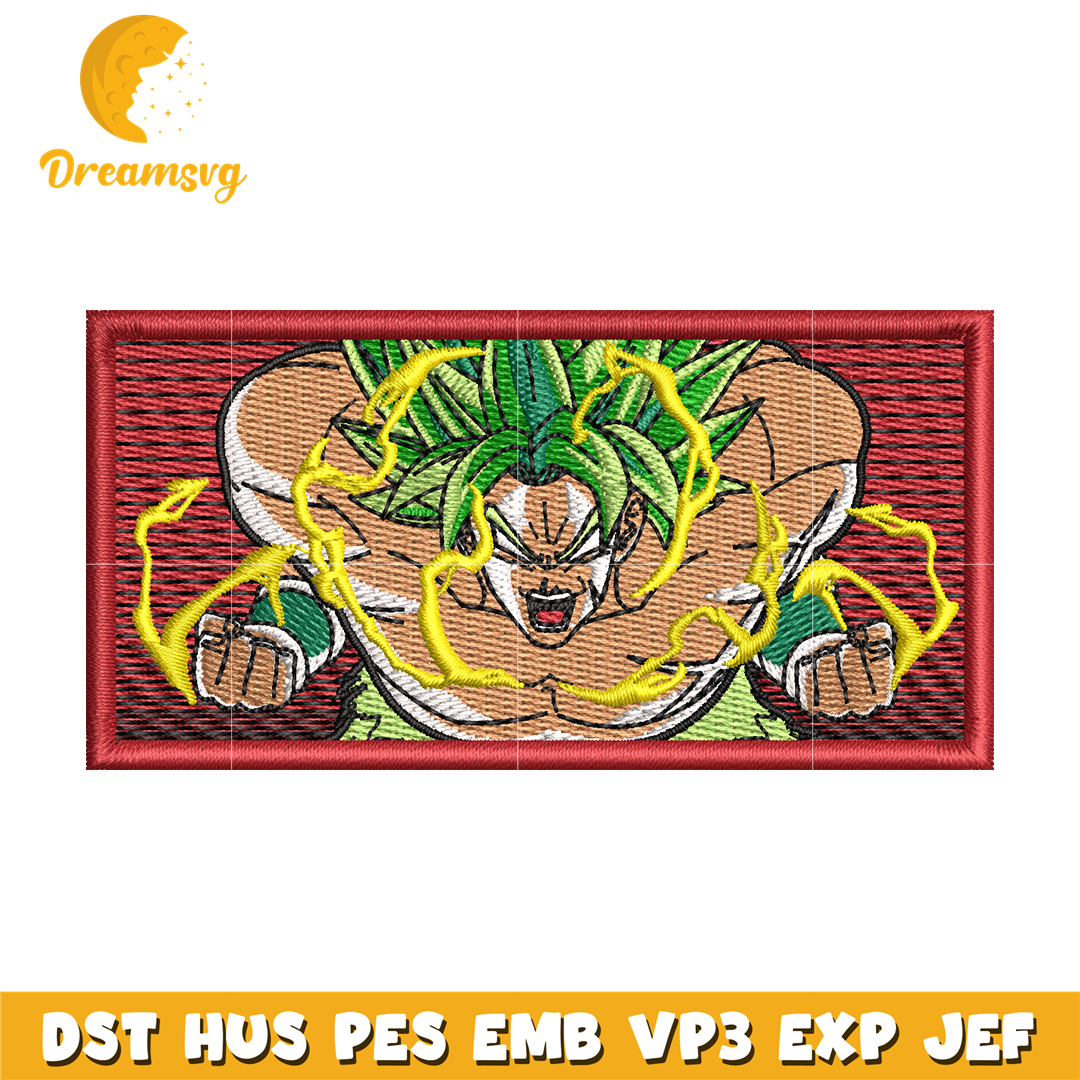 Super Broly embroidery design