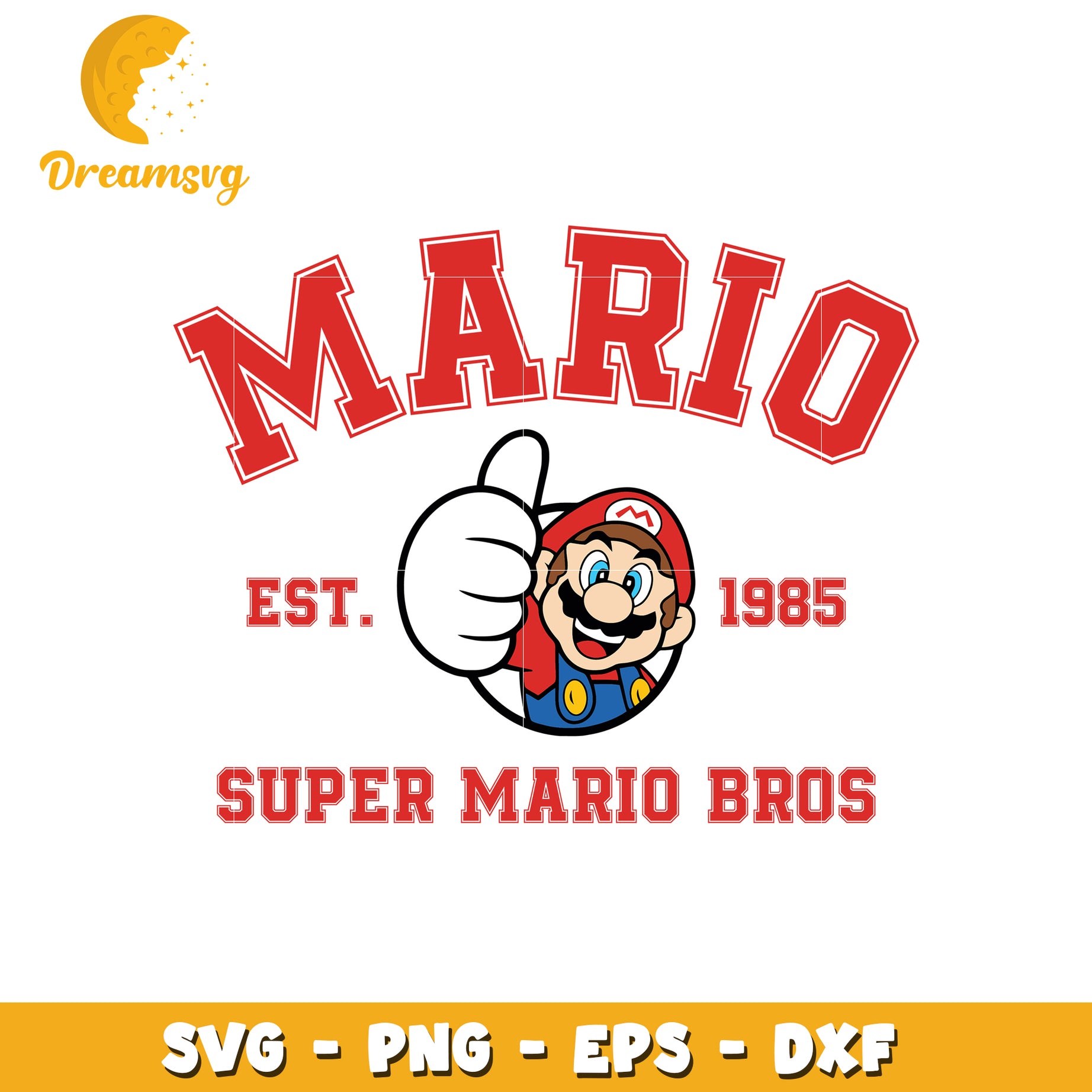 Super Mario Bros SVG PNG EPS DXF