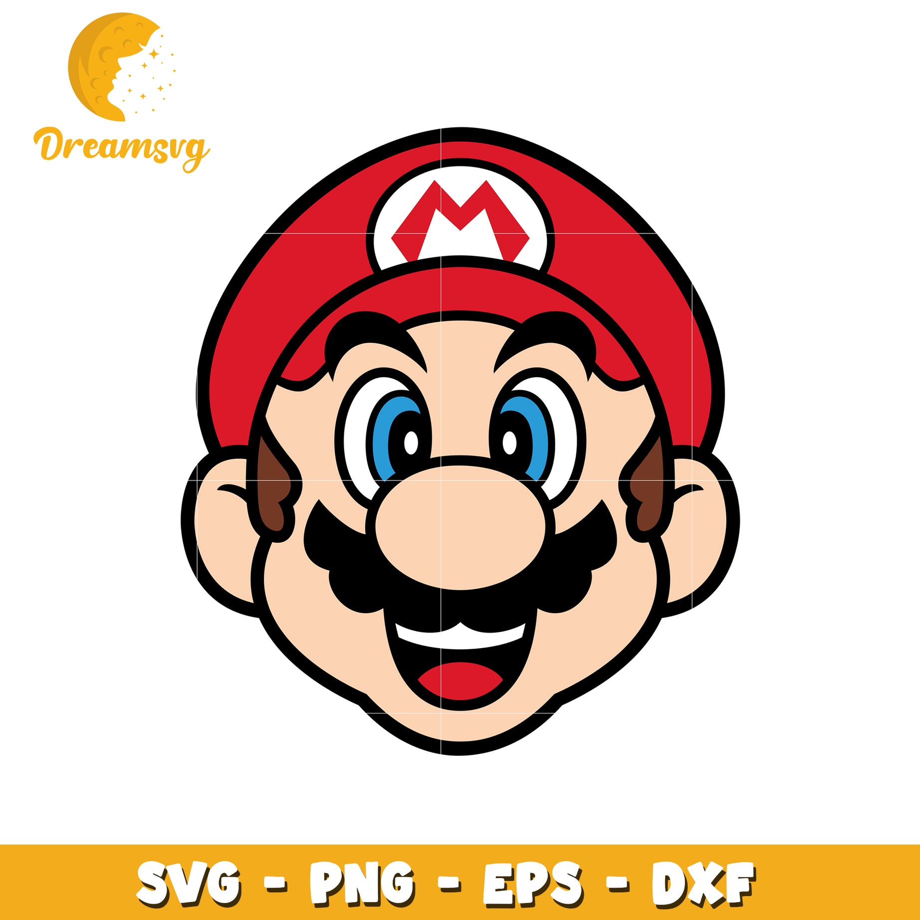 Super Mario Iconic SVG File for Creative Projects