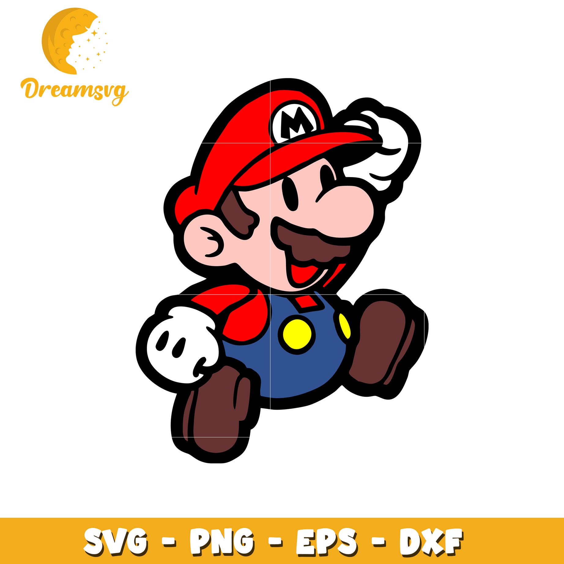 Super Mario SVG Clipart for Digital Products and Crafts