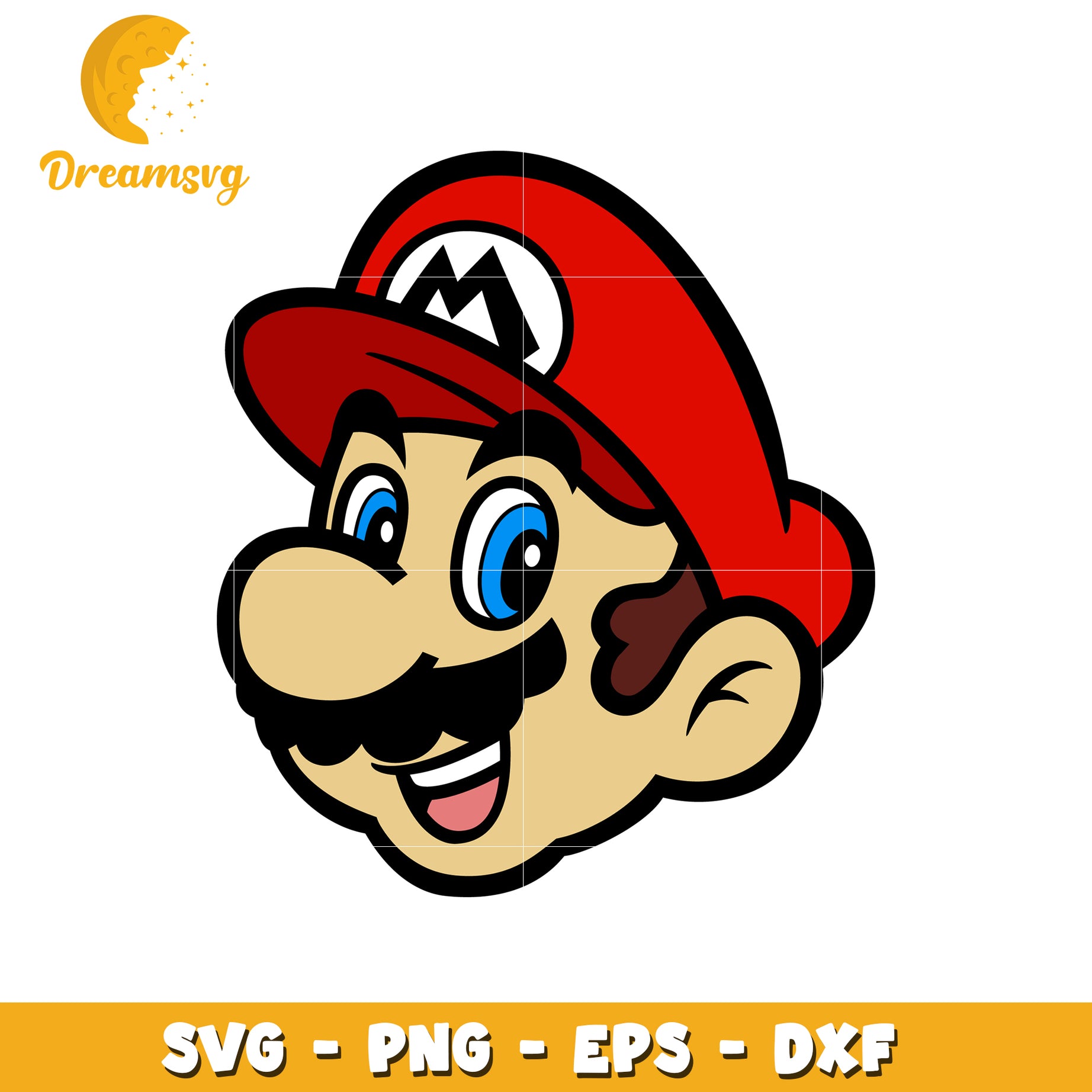 Super Mario SVG Cute Cartoon Character for Crafting and Design