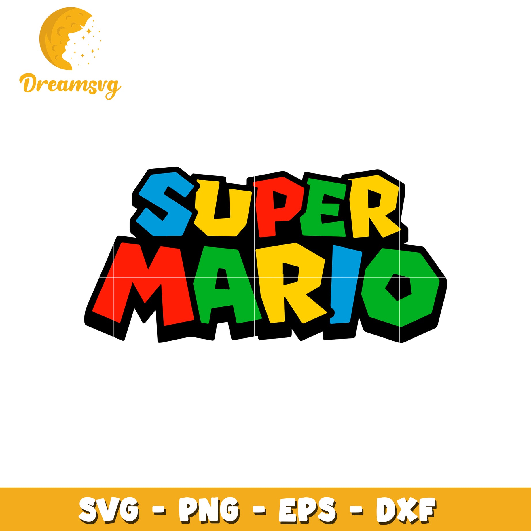 Super Mario SVG Graphic File for Crafting and Design