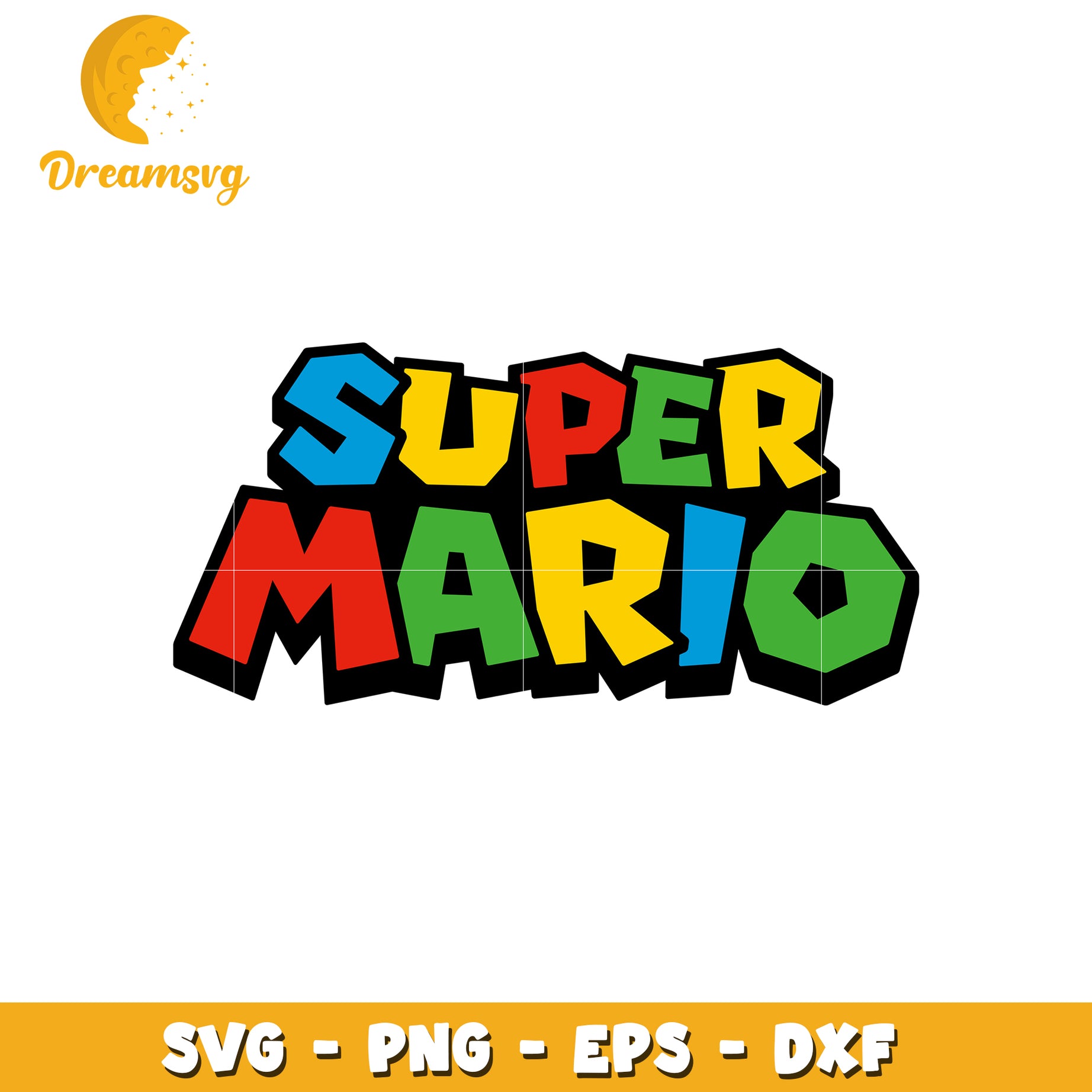 Super Mario SVG PNG EPS DXF Cut Files