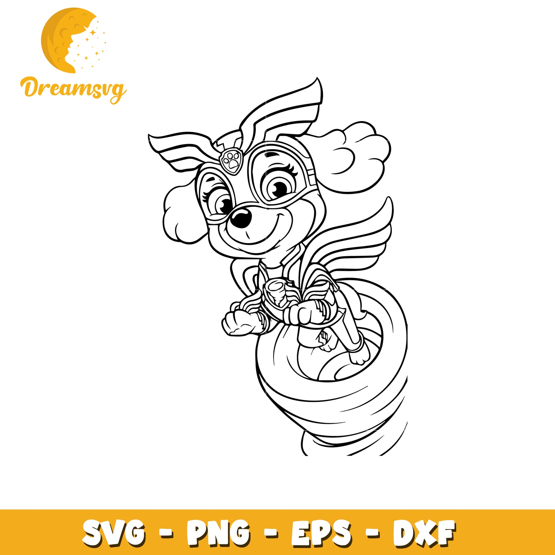 Super Pup SVG Cut File PNG, EPS, DXF