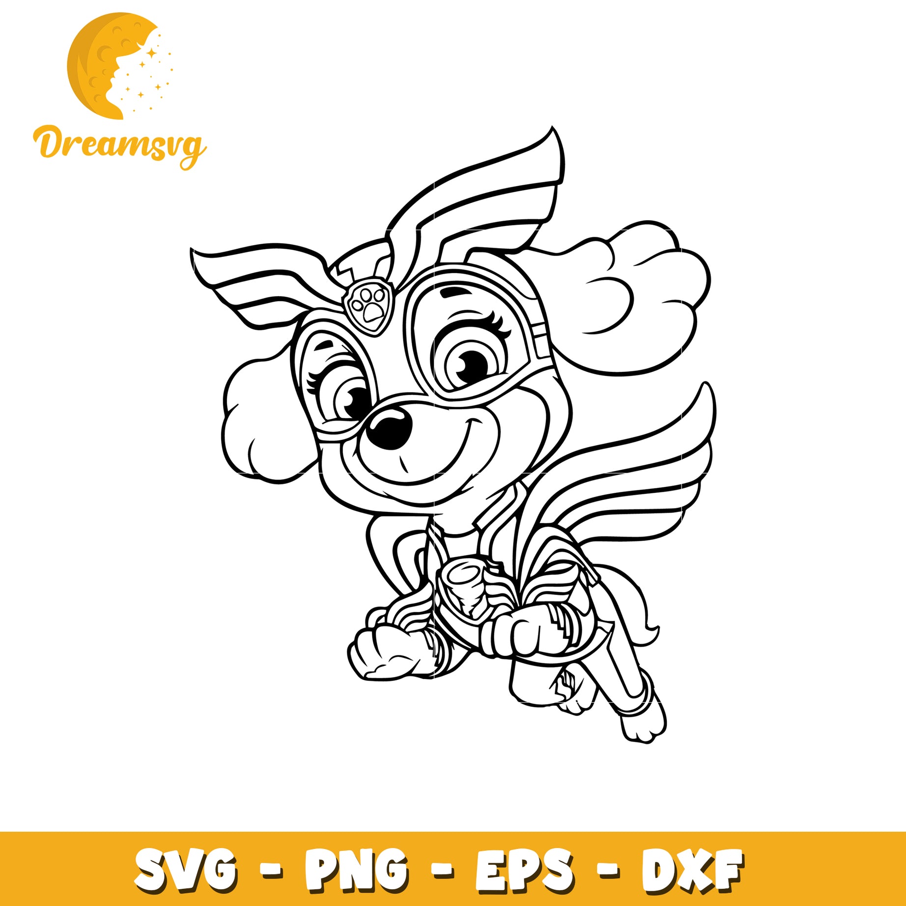 Super Skye Puppy SVG Cut File