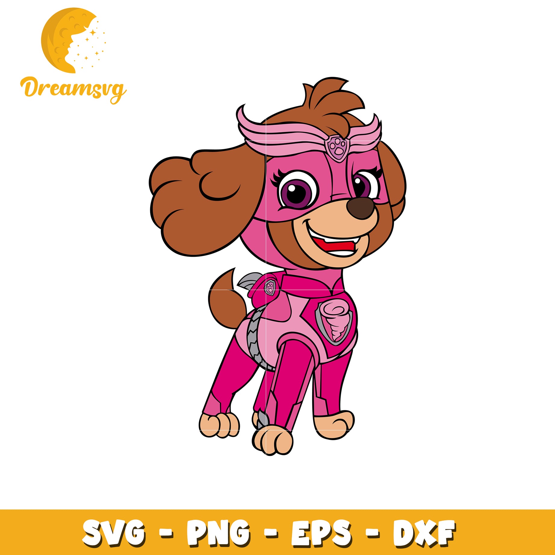 Super Skye SVG Paw Patrol PNG, EPS, DXF