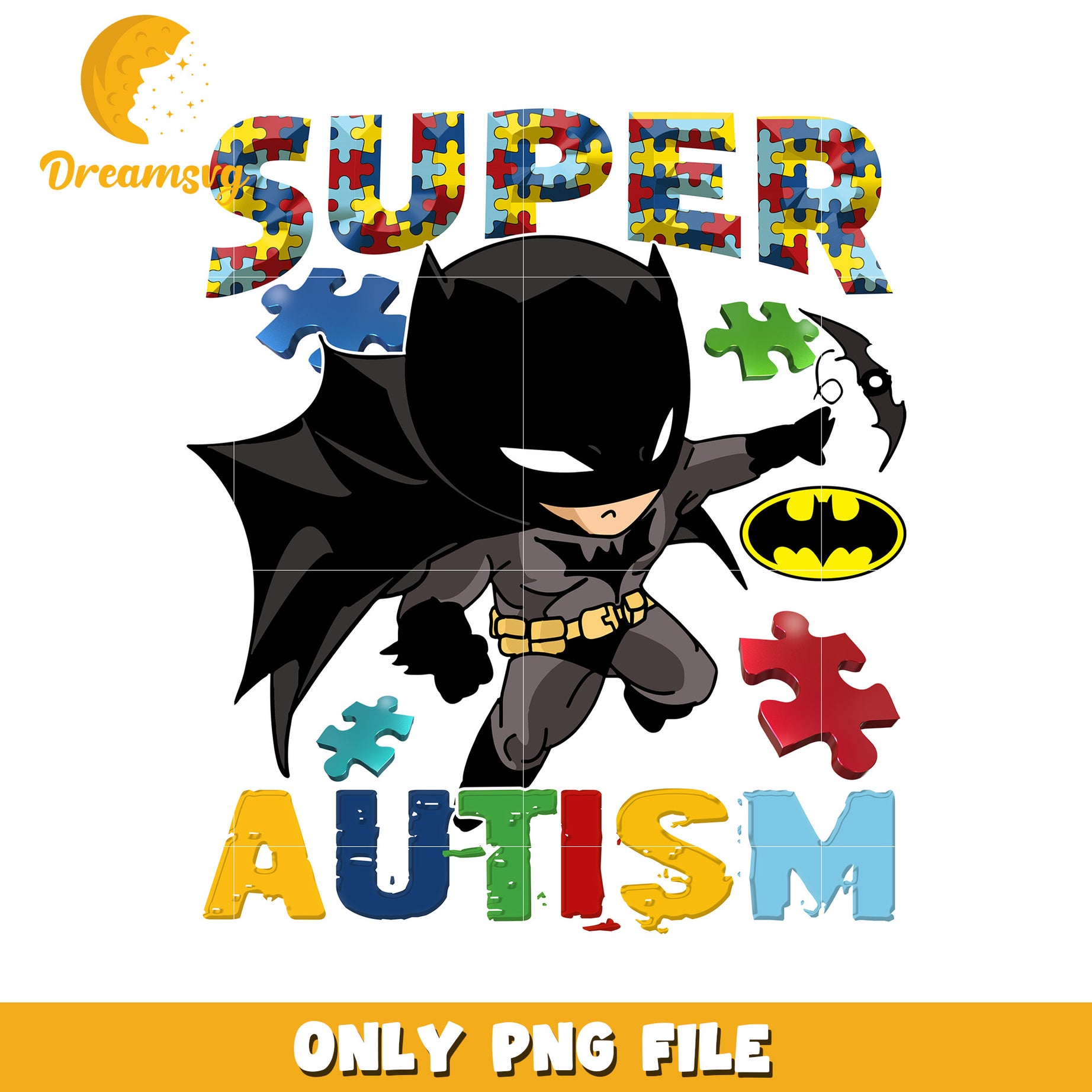 Super batman autism png, autism awareness png, marvel png