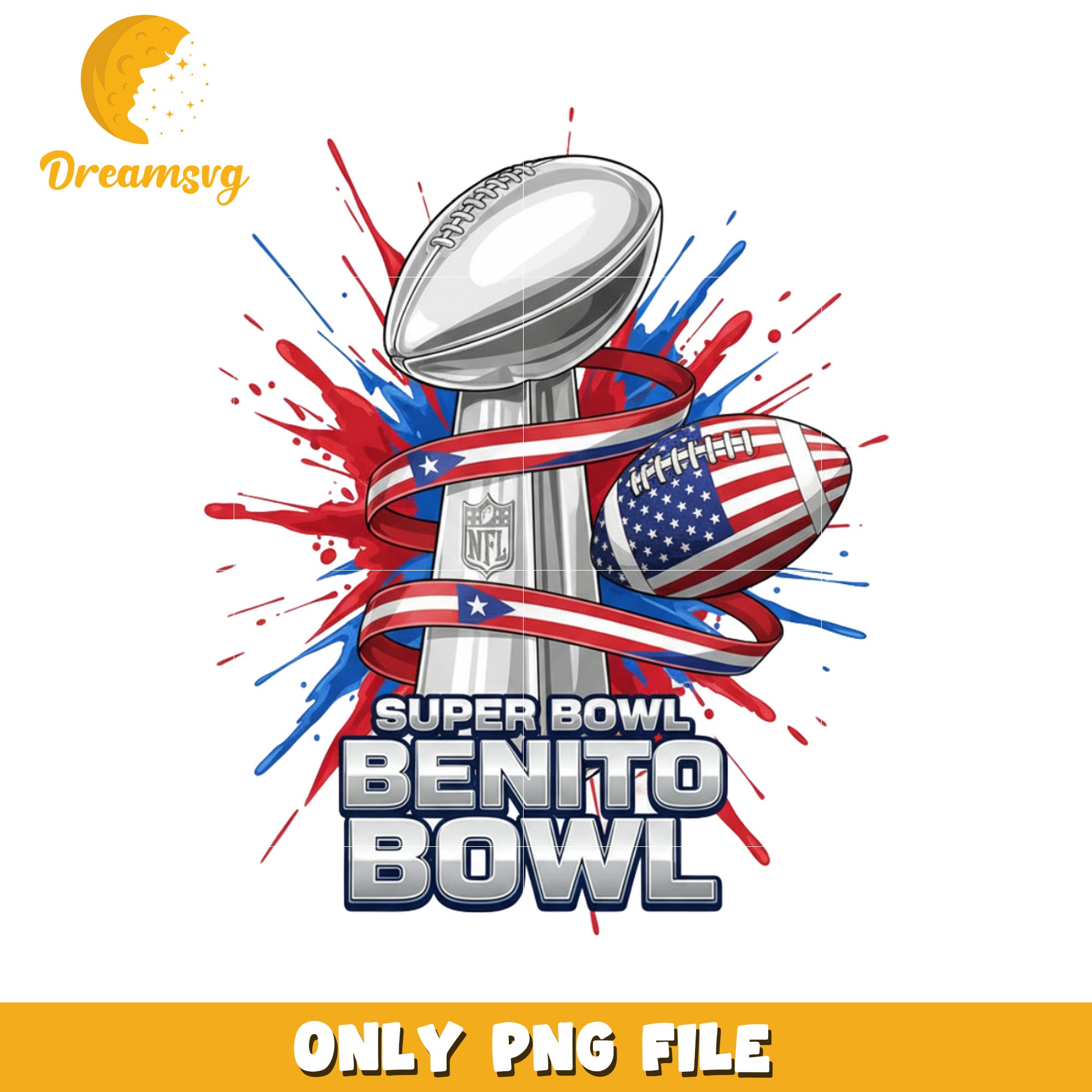 Super bowl benito bowl png, nfl streetwear png, latino sports png