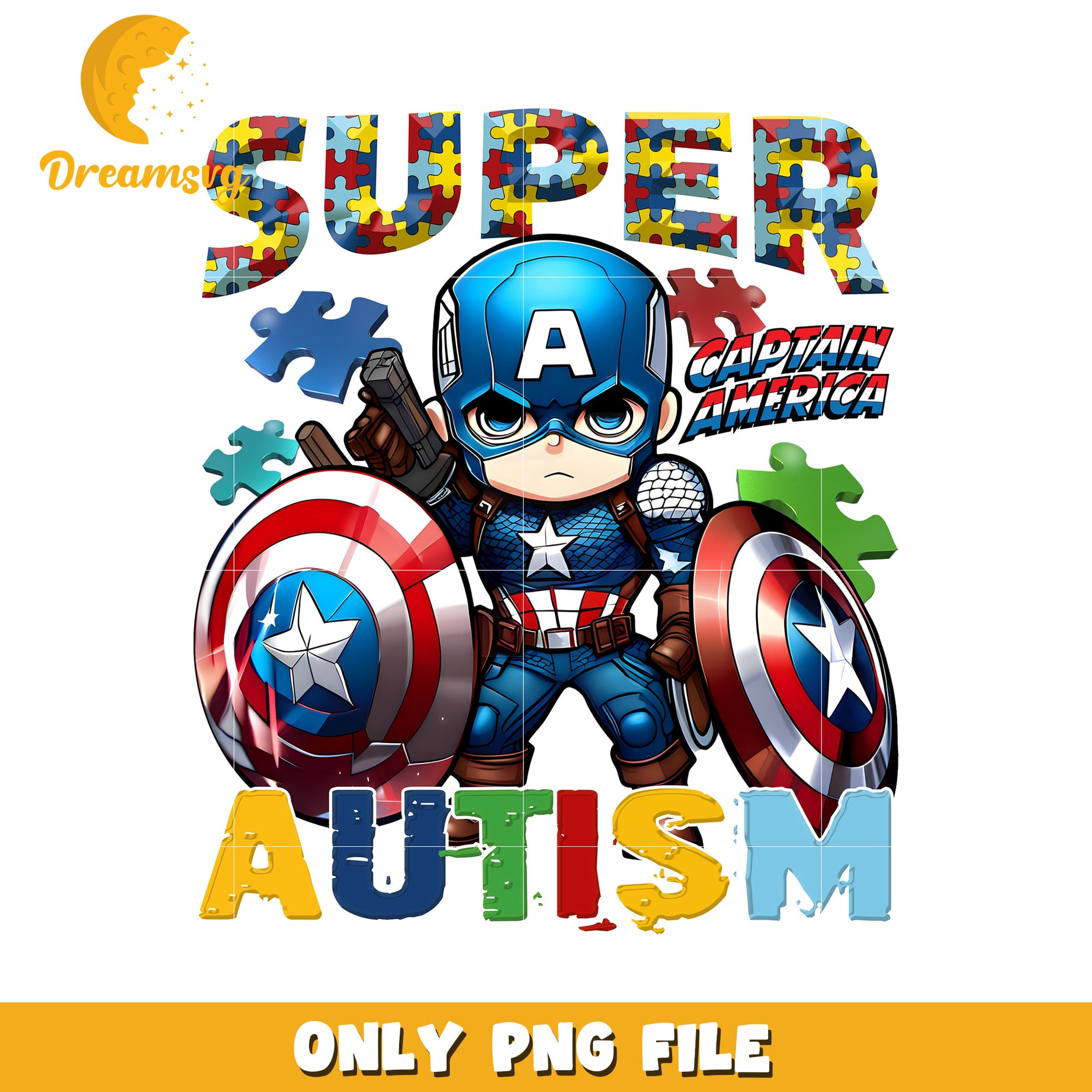 Super captain america autism png, autism awareness png, marvel png