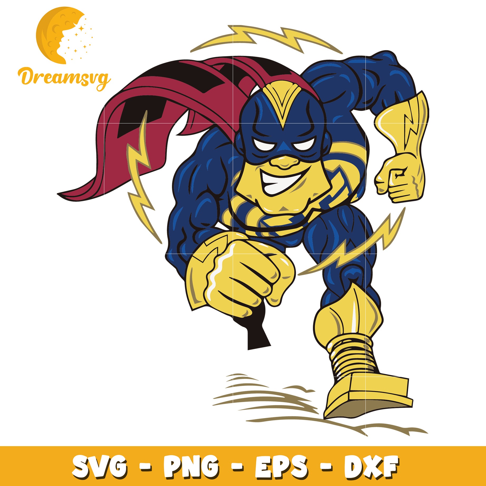 Superhero SVG PNG EPS DXF Files