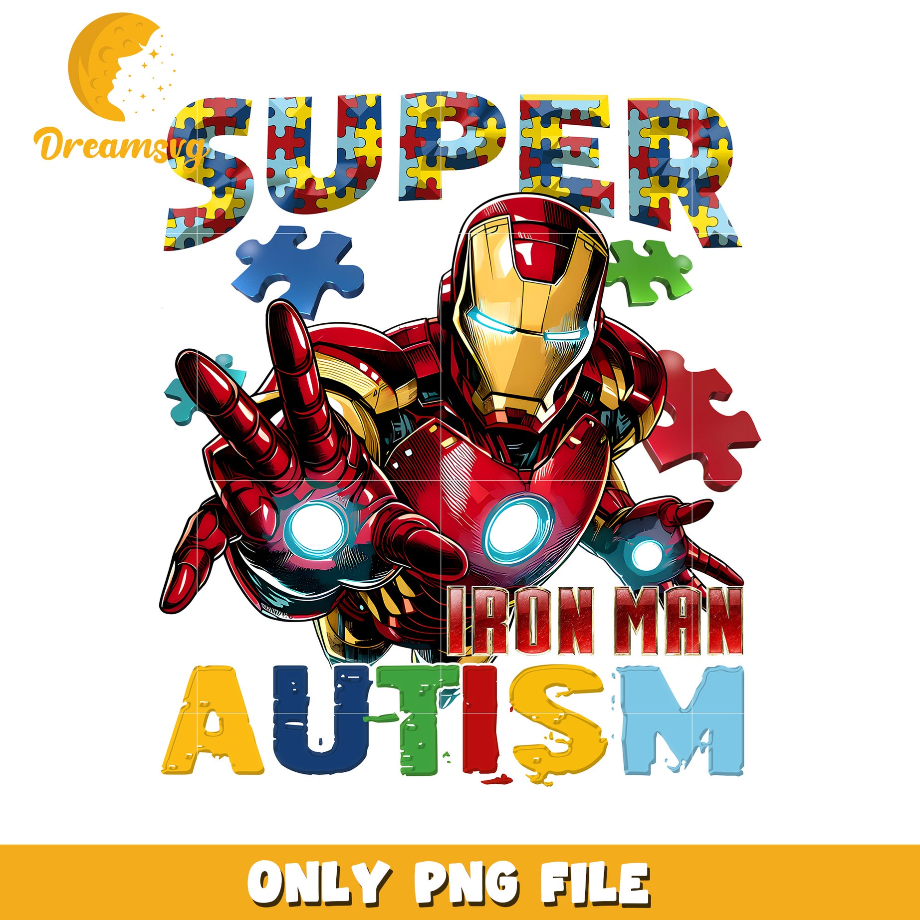 Super ironman autism png, autism awareness png, marvel png