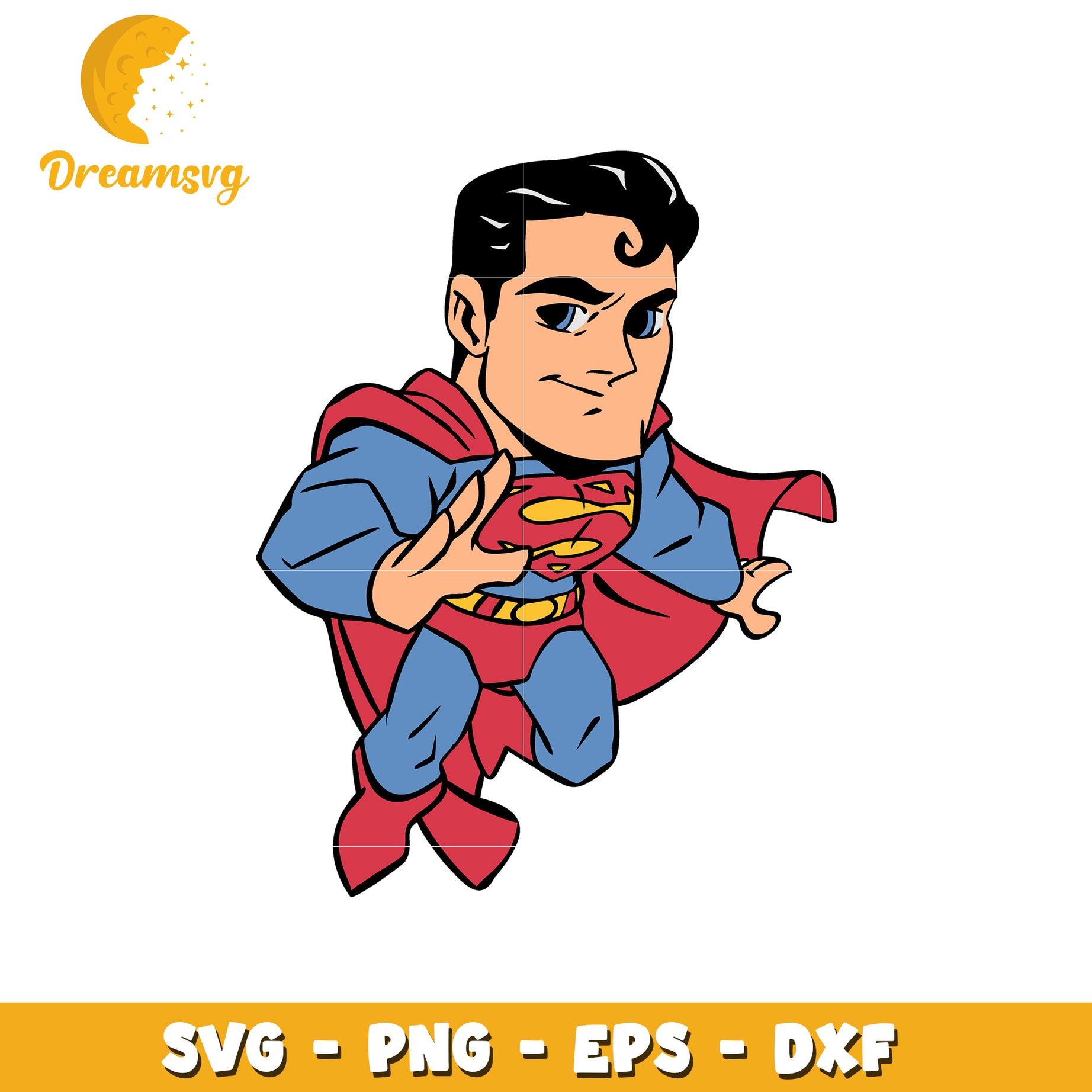 Superman SVG PNG EPS DXF Files