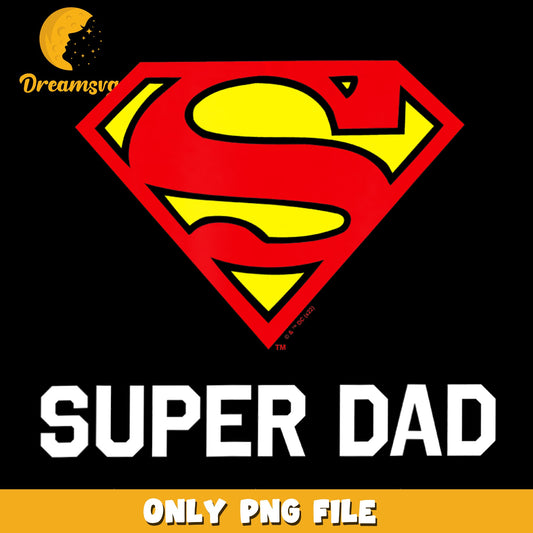 Superman Super Dad Logo PNG, DC Comics Father Day, Superhero PNG