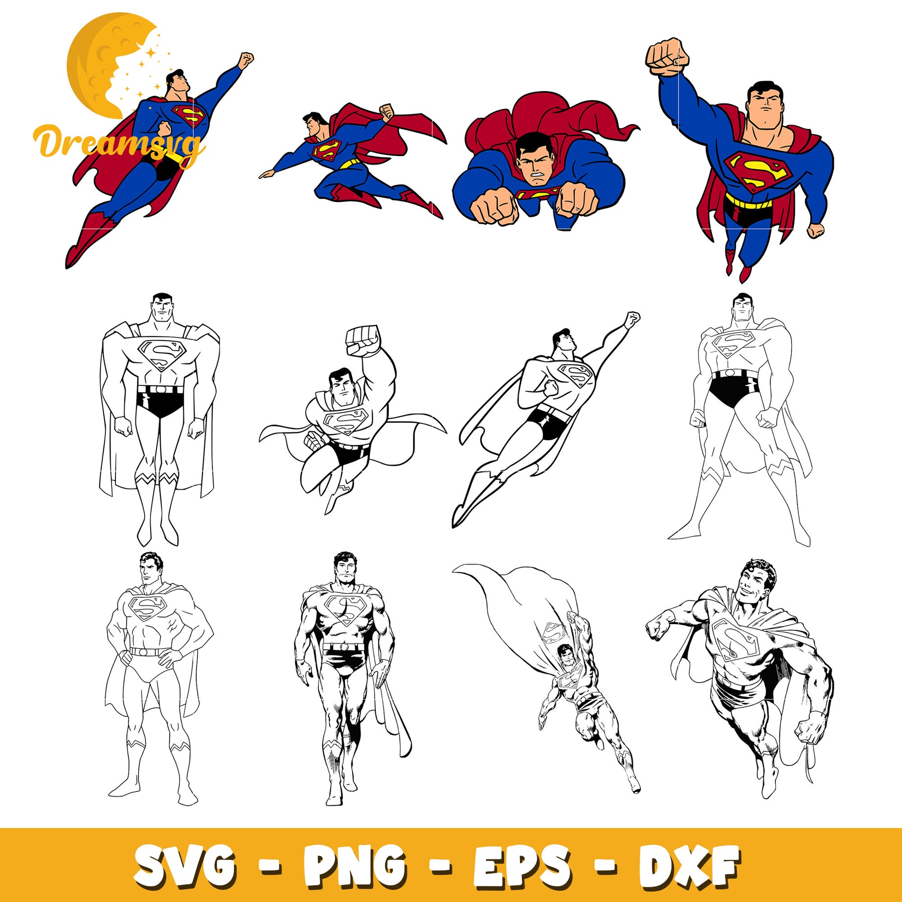 Superman characters svg, Superman avengers svg, marvel svg