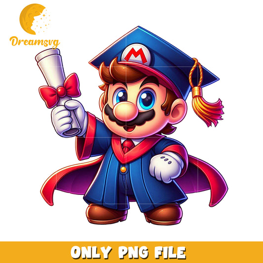 Super mario graduation png, super mario games png, nintendo characters​ png