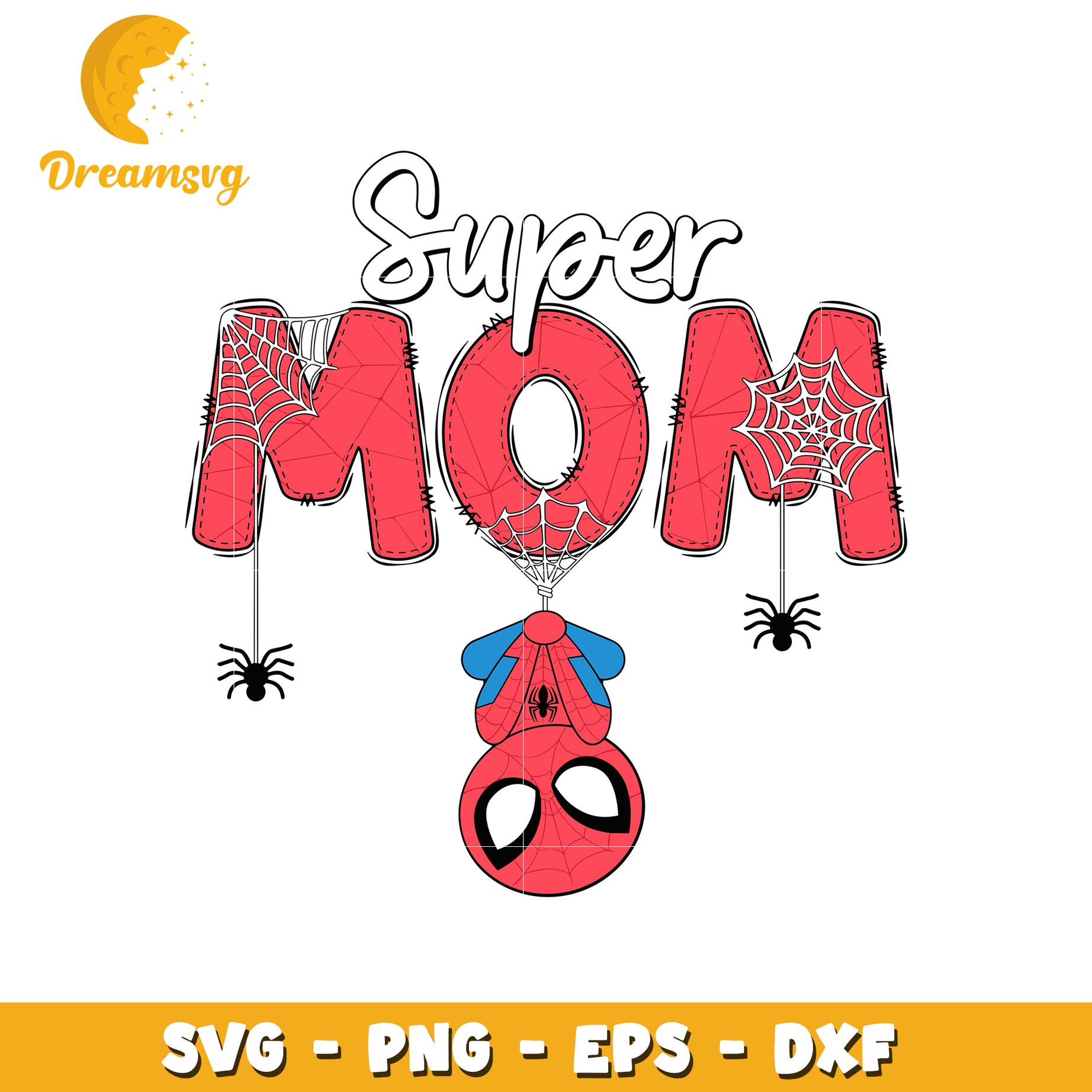 Super mom spiderman chibi svg, spiderman svg, marvel svg