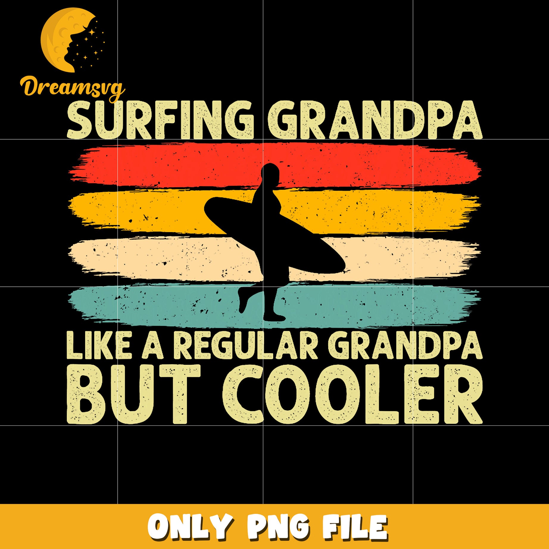 Surfing grandpa like a regular grandpa but cooler png, funny grandpa png