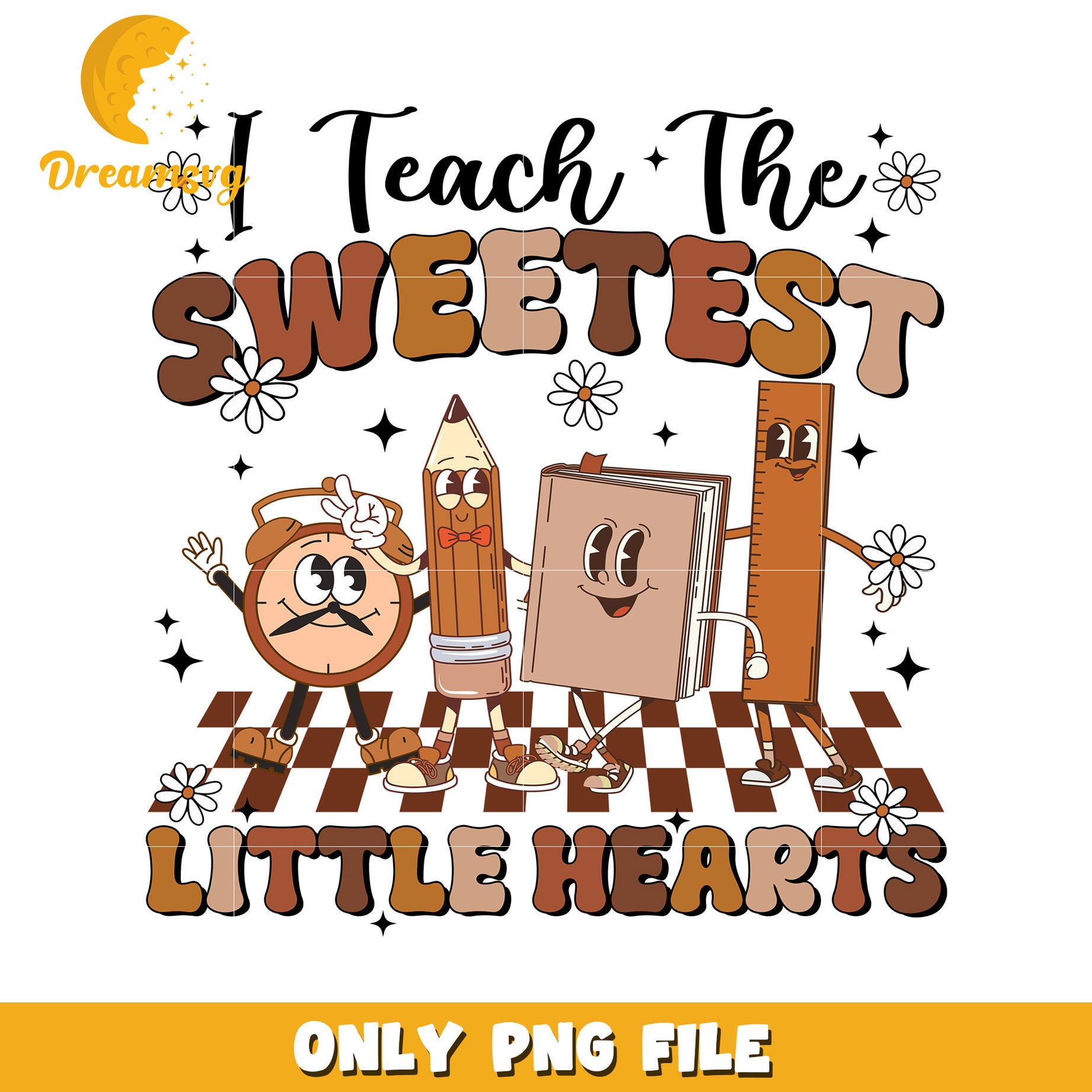 Sweetest Little Hearts Teacher PNG