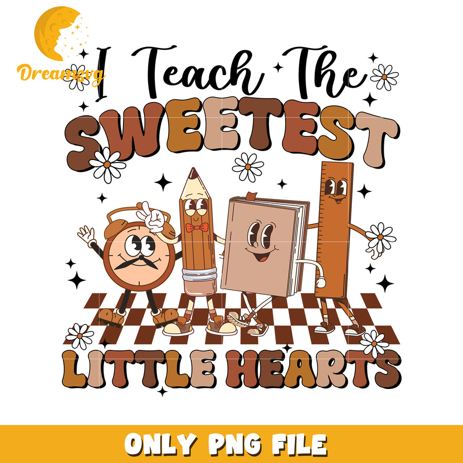 Sweetest Little Hearts Teacher PNG