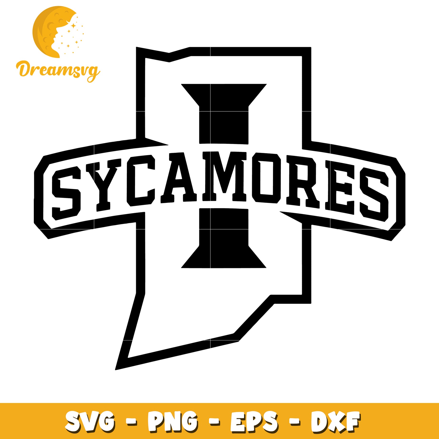 Sycamores SVG Cut File PNG EPS DXF