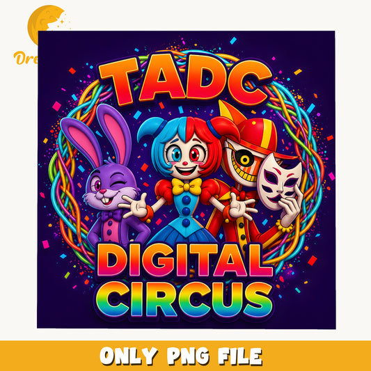 TADC Colorful Characters PNG, Digital Circus, Fan PNG