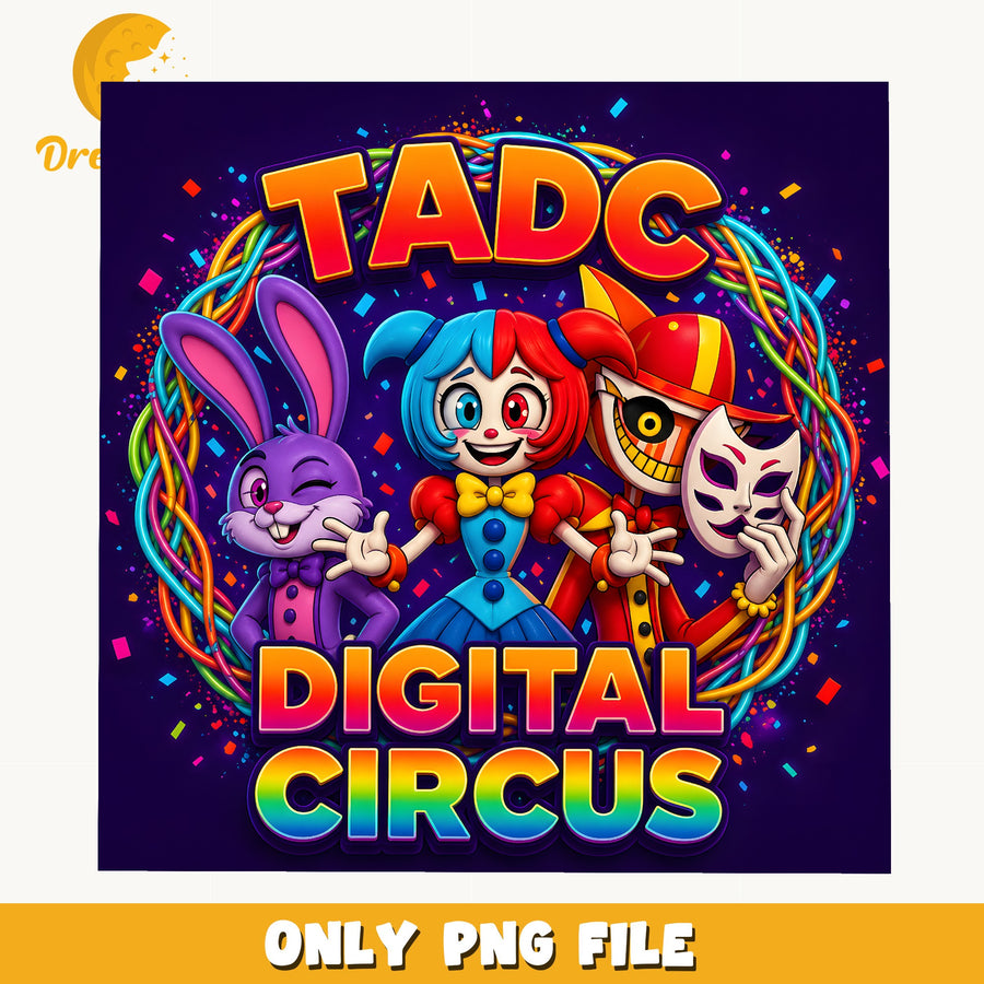 TADC Colorful Characters PNG, Digital Circus, Fan PNG