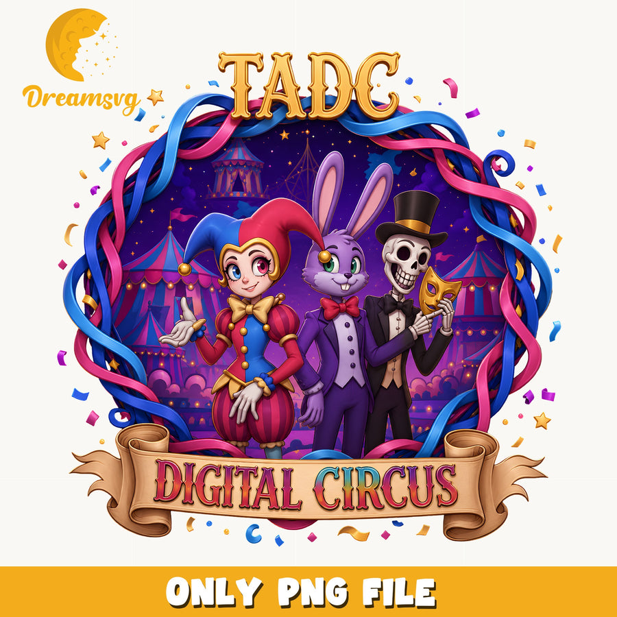 TADC Digital Circus 3D Trio PNG, Pomni Jax, Fan PNG