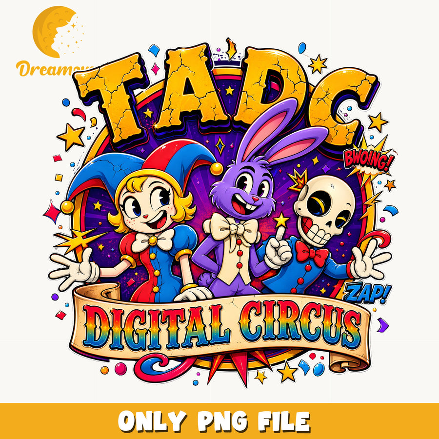 TADC Pomni Jax Kinger Circus PNG, Characters, Fan PNG