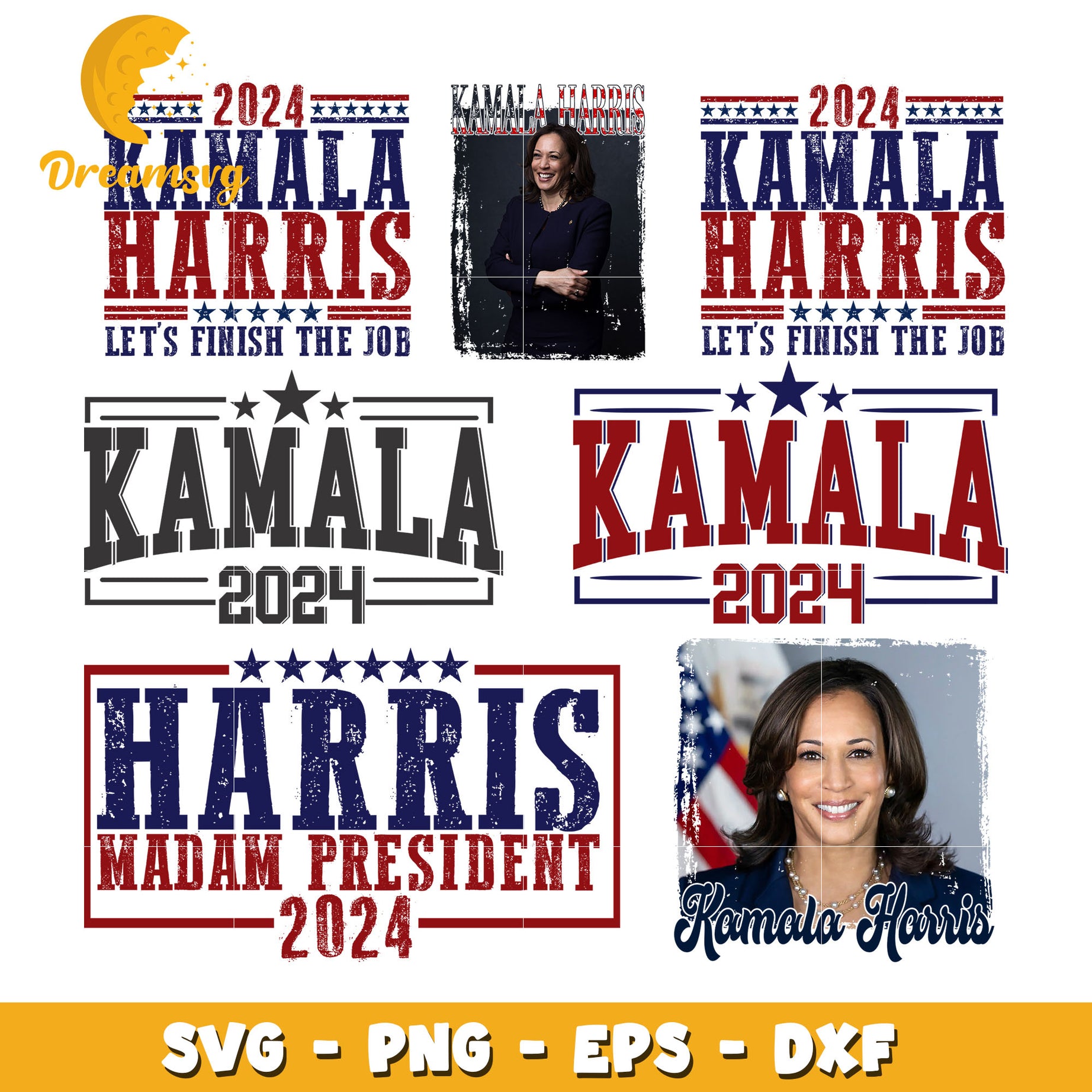 Kamala 2024 logo bundle svg, Kamala harris logo​ svg, Kamala harris svg