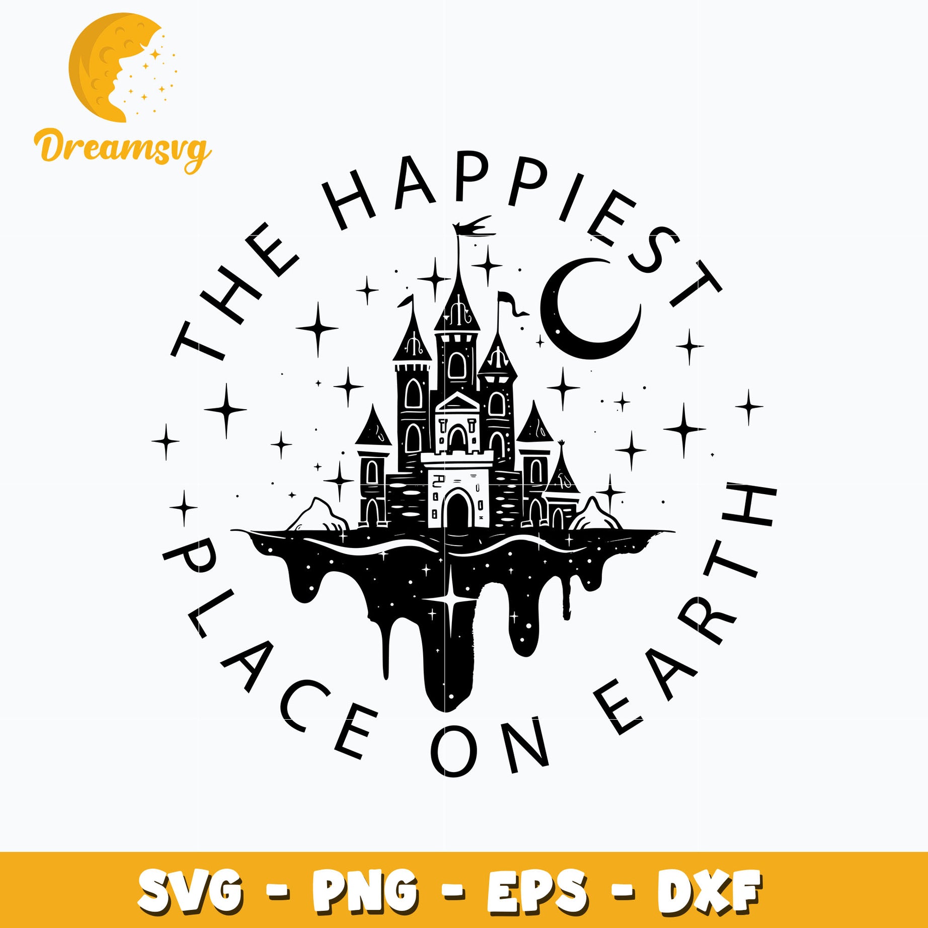 The Happiest Place on Earth svg, digital download