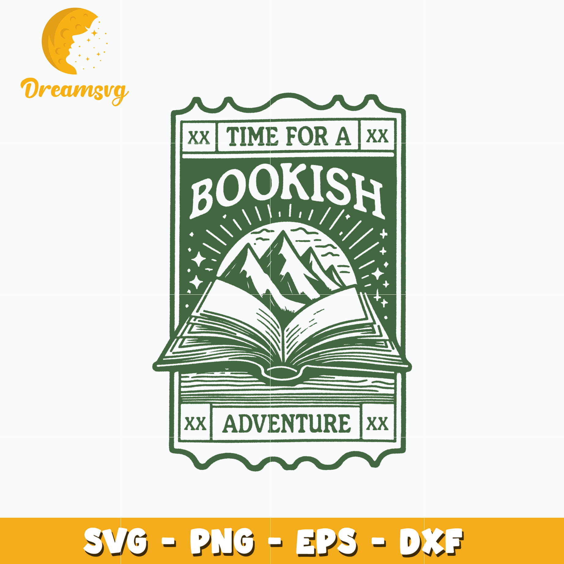 Time for a bookish adventure SVG