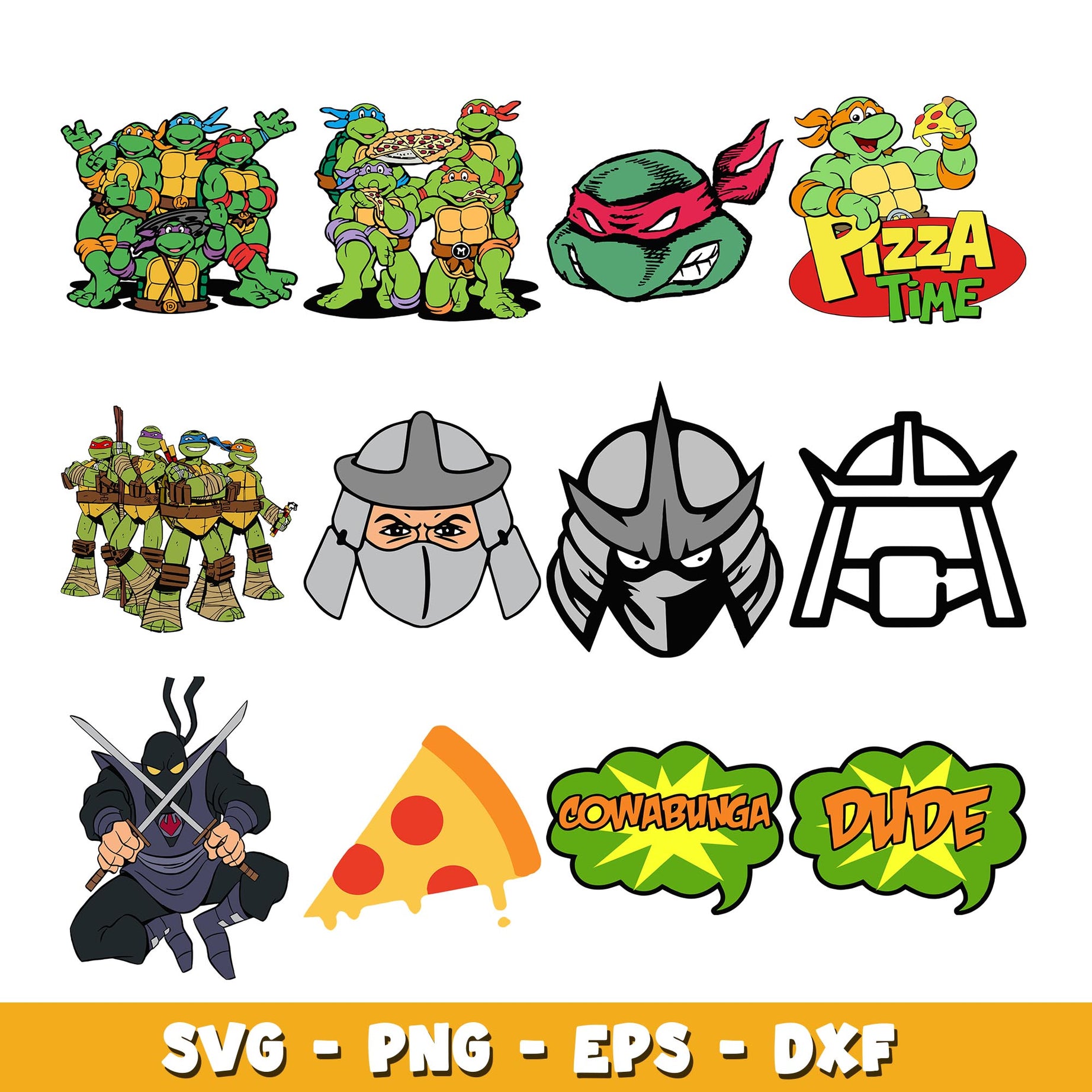 Ninja Turtles head Logo svg, Ninja Turtles  bundle svg, cartoon svg  