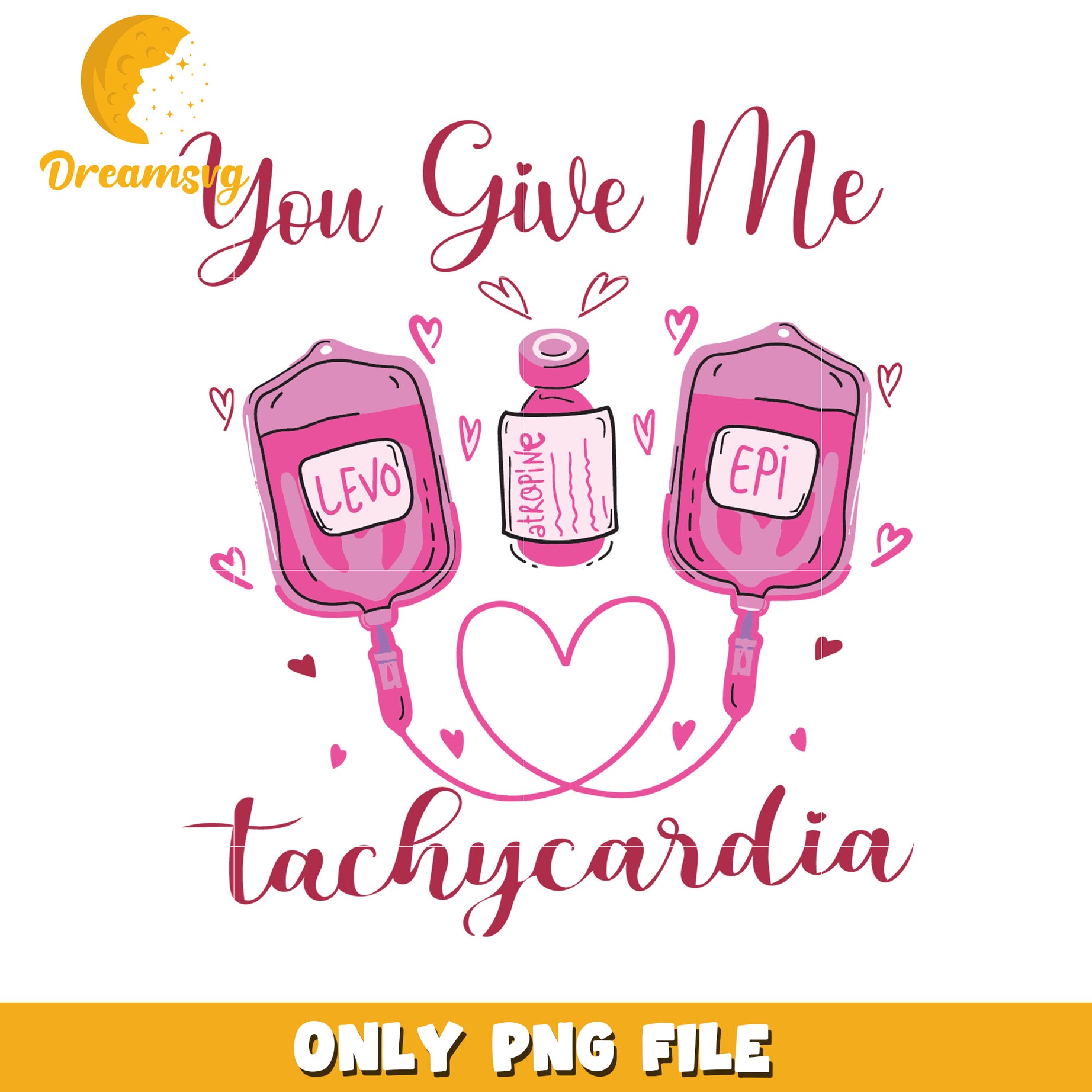 Tachycardia Nurse PNG Design