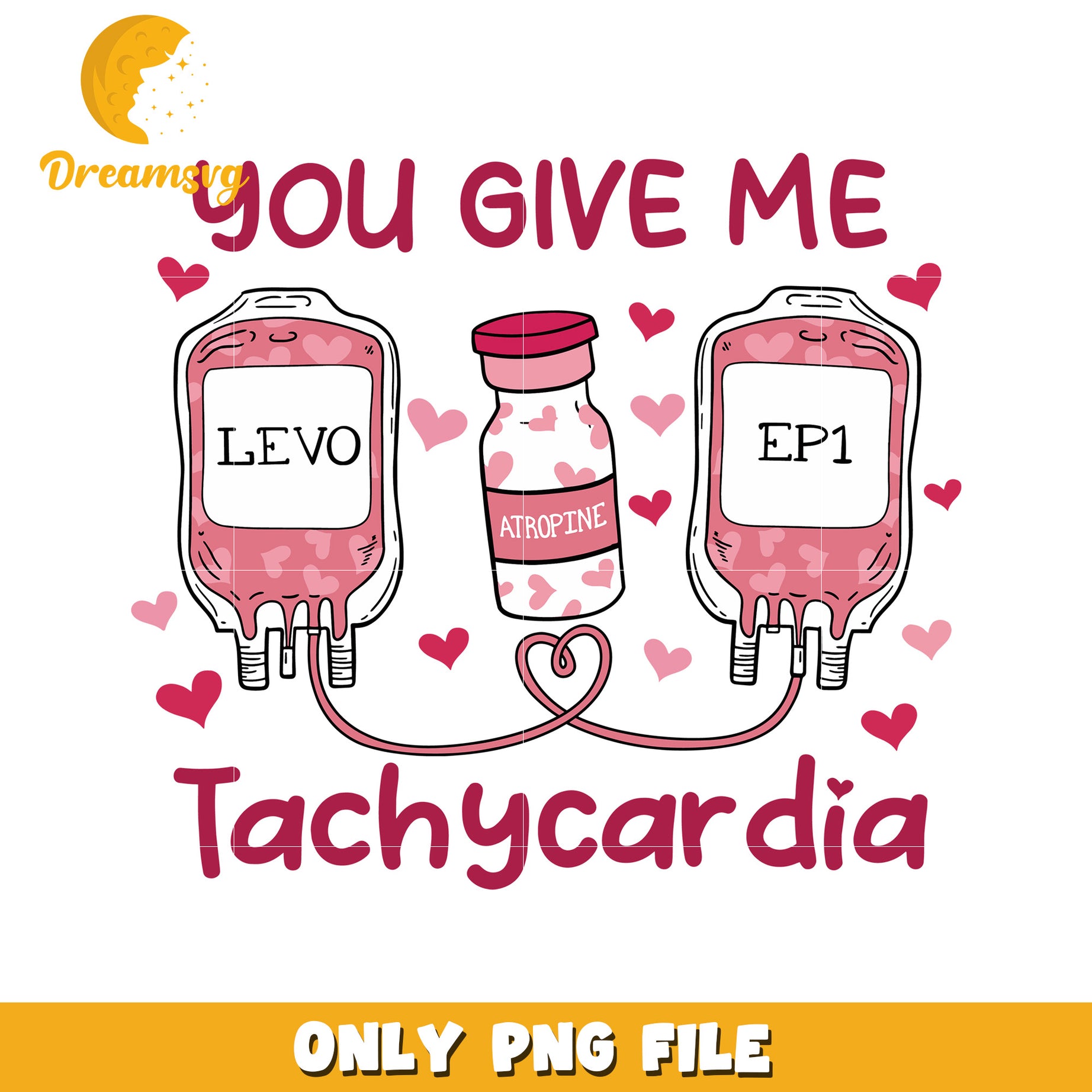 Tachycardia PNG Sublimation Design