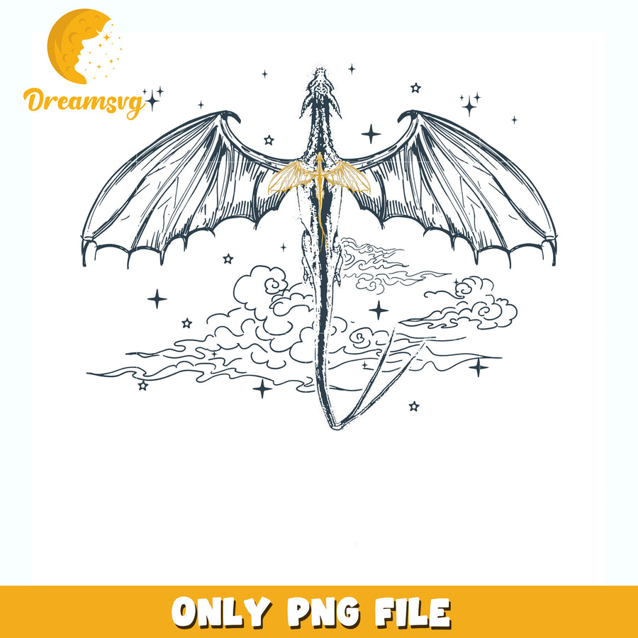 Tairn dragon basgiath war college png, fourth wing png, epic fantasy dragon png