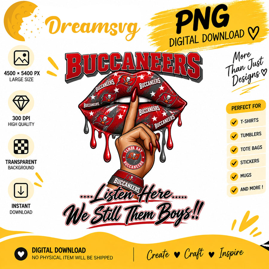 Tampa Bay Buccaneers Dripping Lips We Still Them Boys PNG