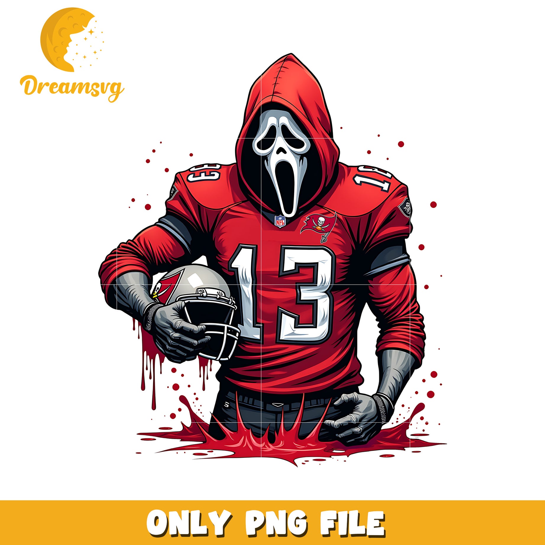 Tampa bay buccaneers ghost face png, nfl png, national football league png