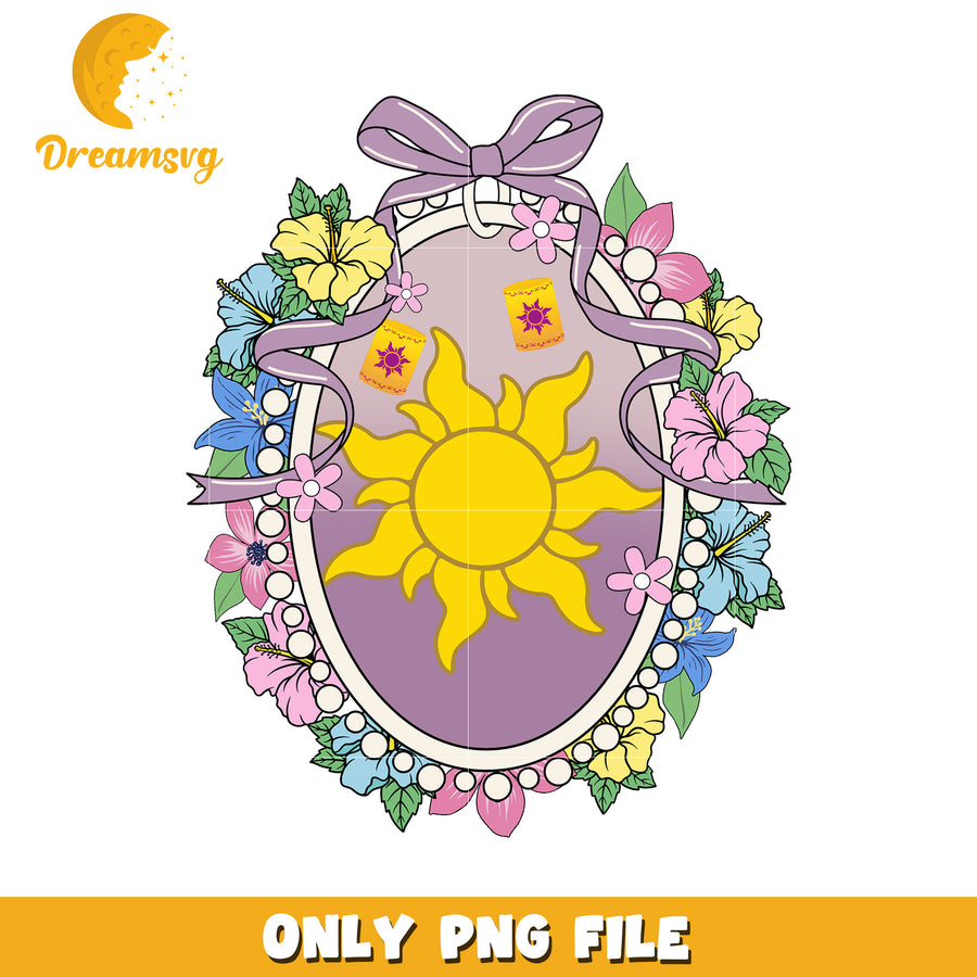 Tangled picture lantern frame with bowtie png, disney friends png, disneyland png