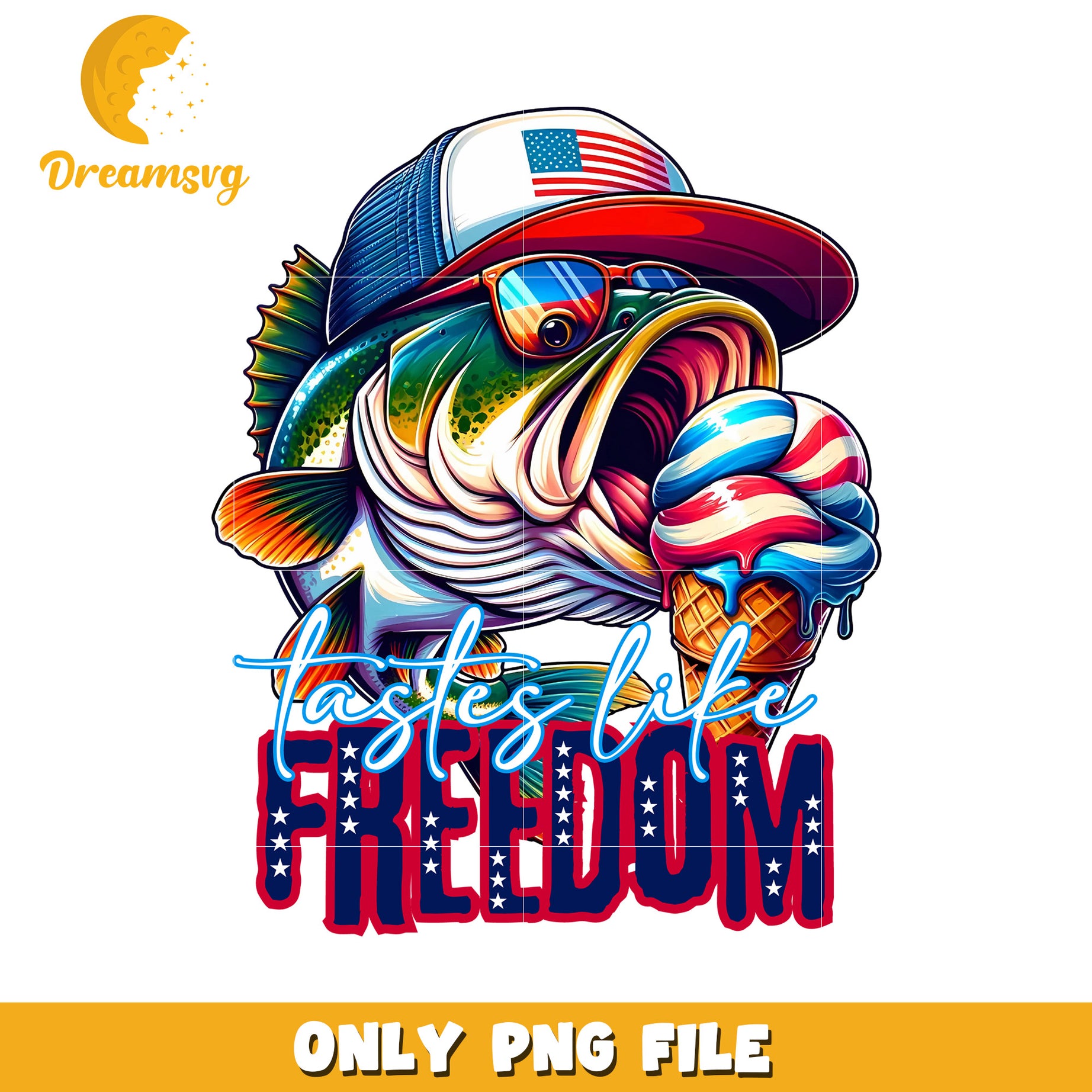 Tastes like freedom png, patriotic slogan png, american pride png