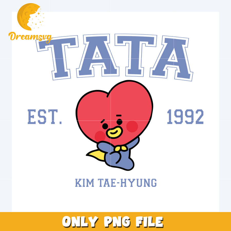 Tata est 1992 teahyung png, bts mascot png, bt21 characters png