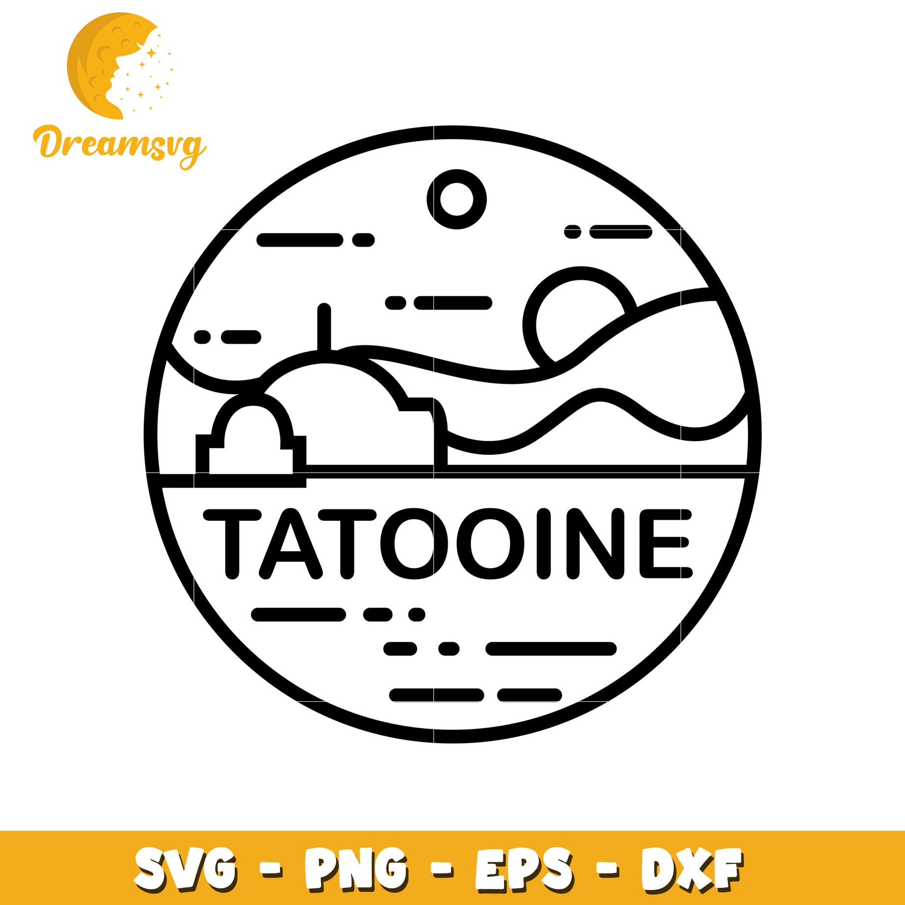 Tatooine SVG Cut File Design