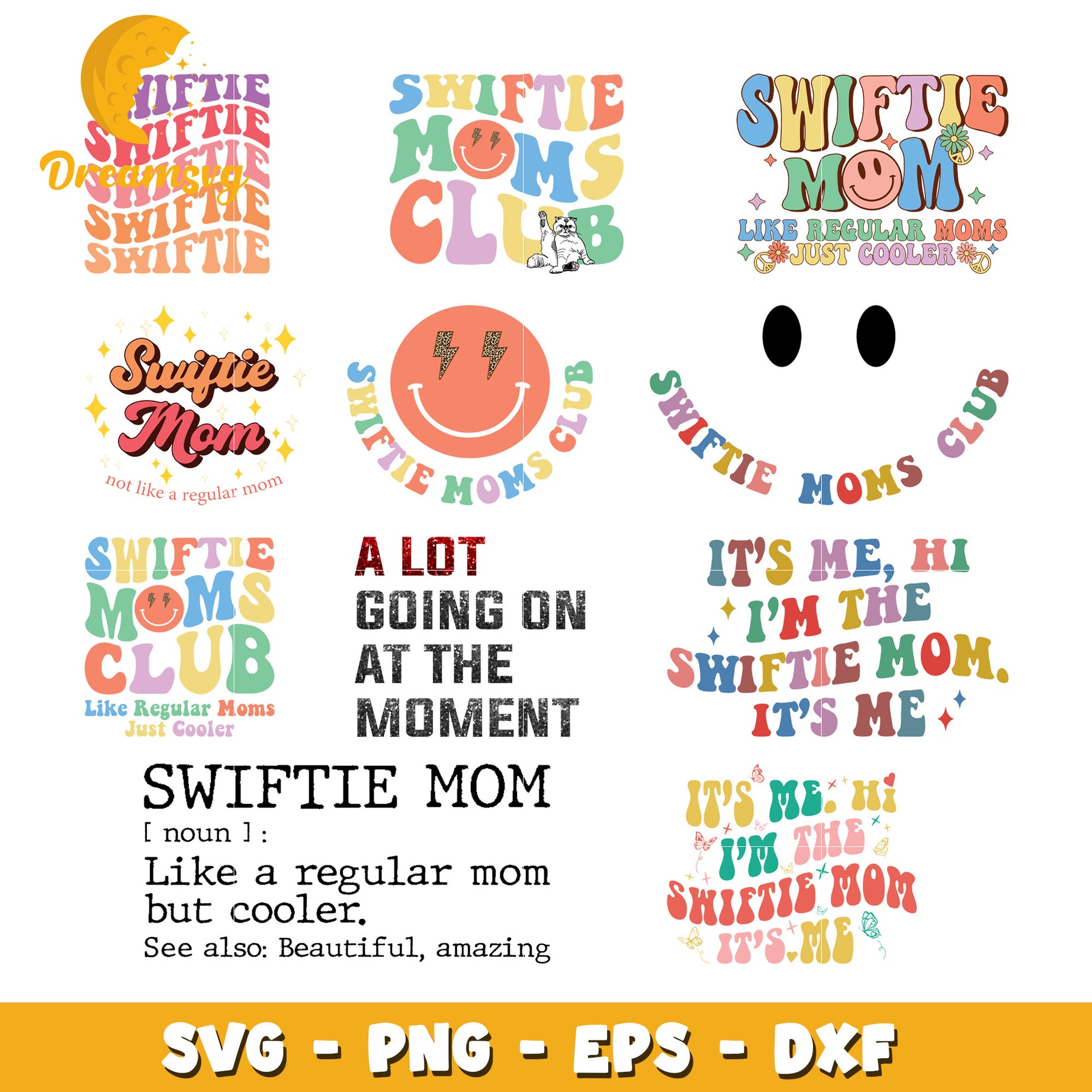 Swiftie Moms Club bundle svg, Swiftie Moms not like a regular mom svg