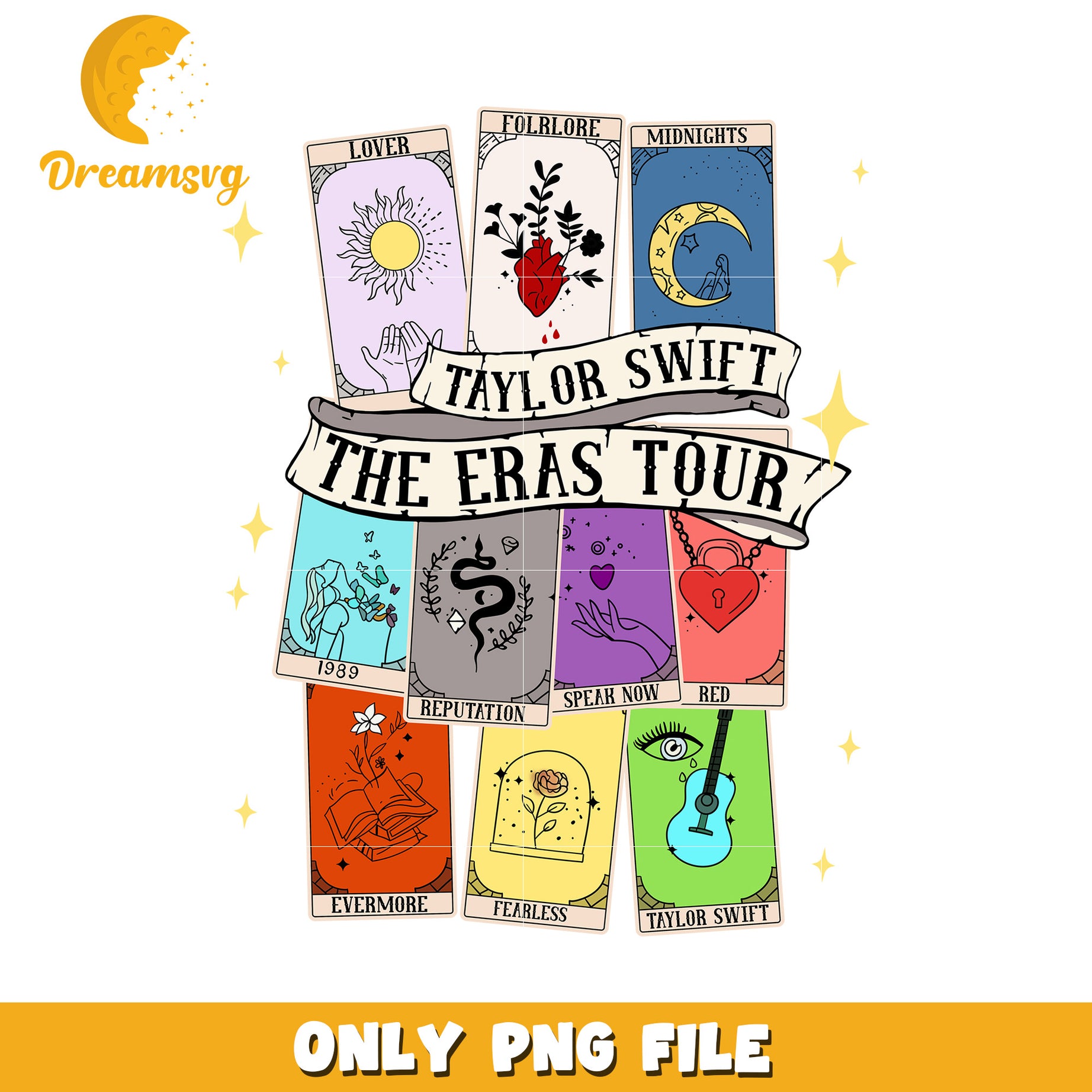 Taylor Swift Eras Tour PNG Cards