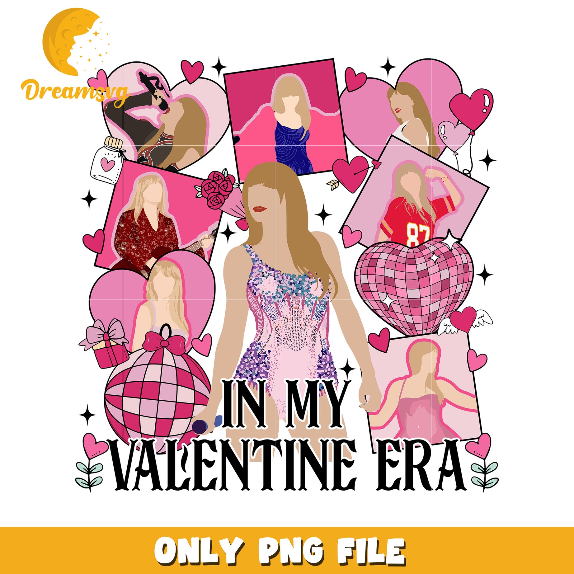 Taylor Swift Valentine Era PNG