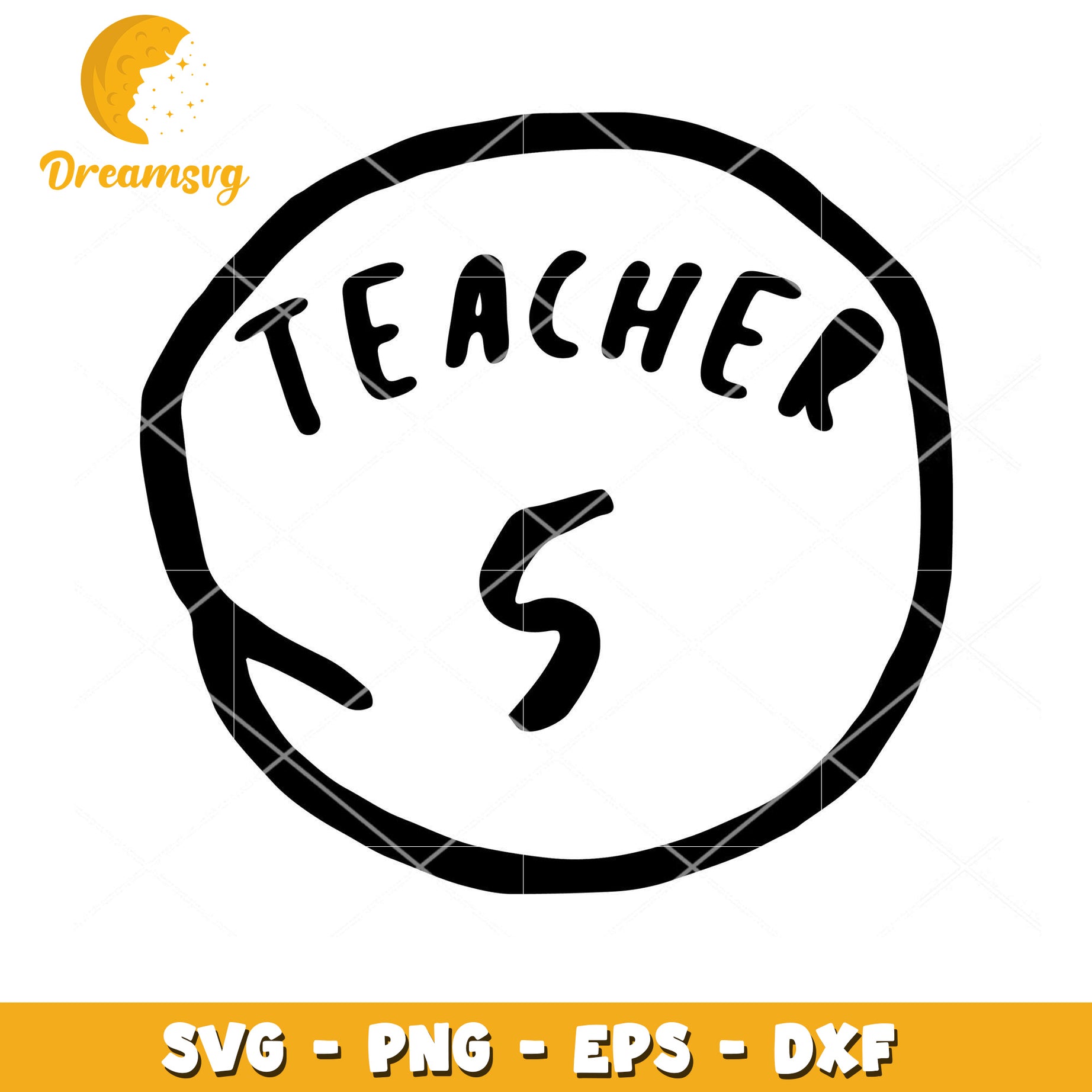 Teacher 5 SVG Cut File