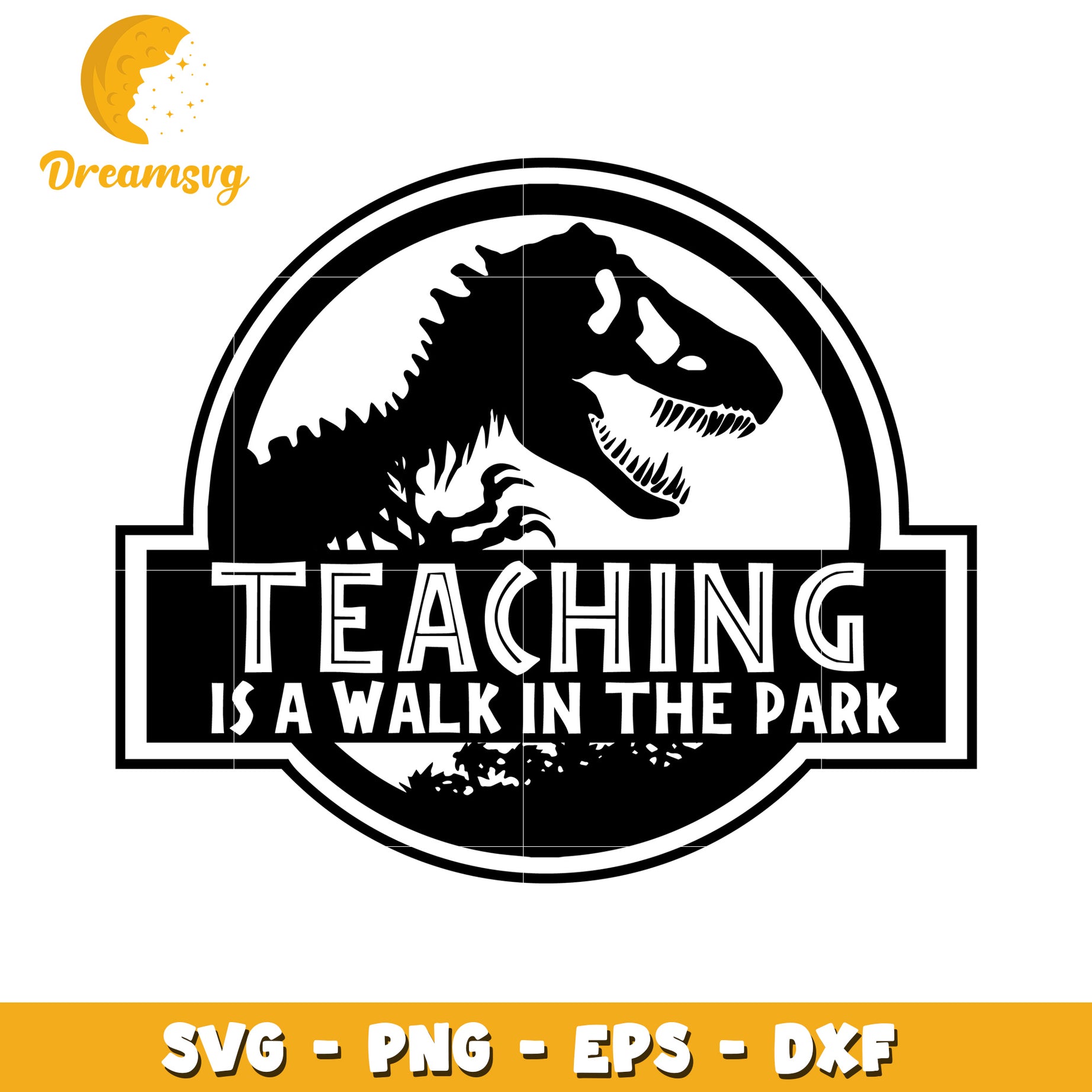 Teacher Dinosaur SVG Cut File