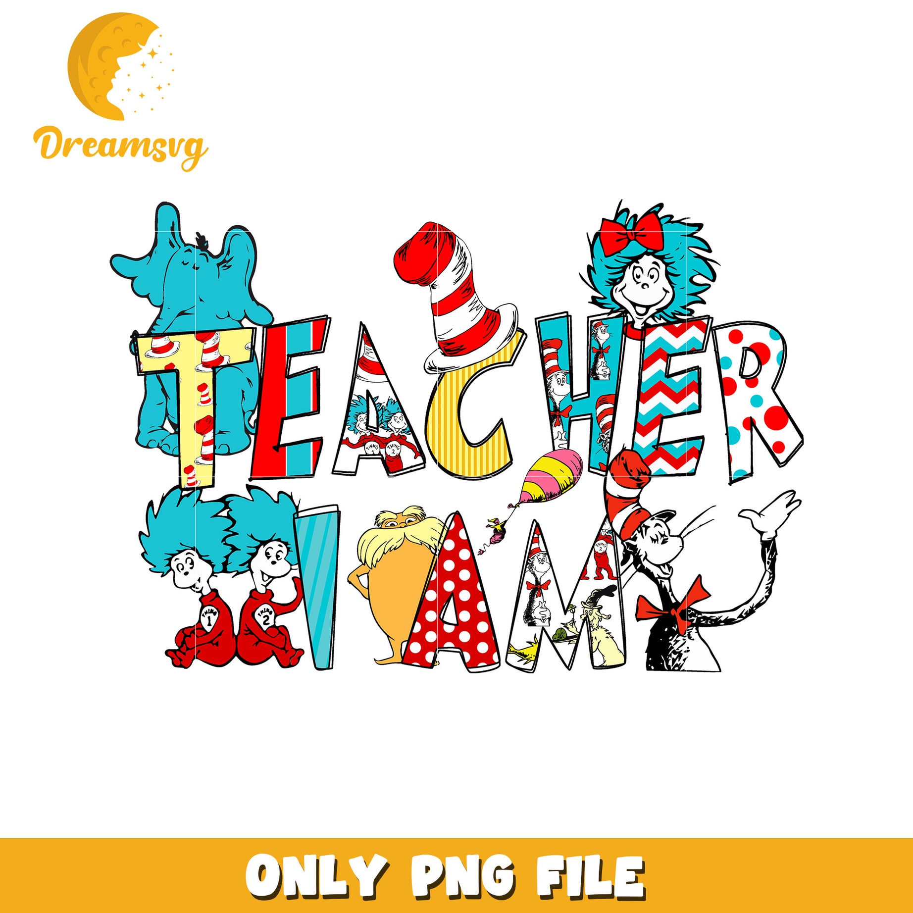 Teacher I am Dr Seuss font design png, teacher I am png