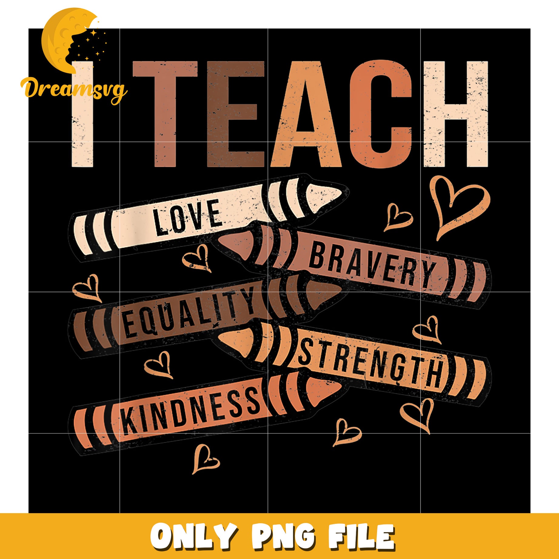 Teacher PNG Love, Equality, Strength